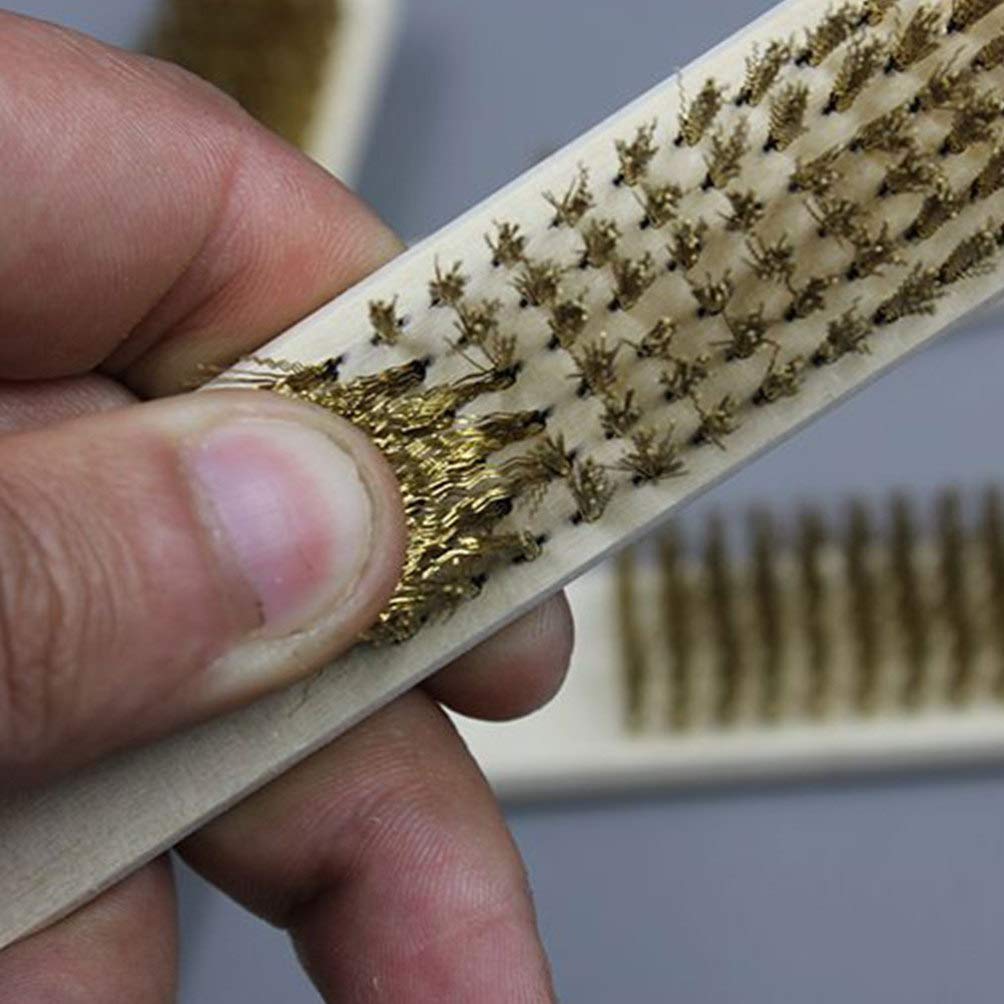4pcs Brass Scratch Brush - Jewelry & Household Cleaning Tools for Electric Drill & Wooden Stripping
