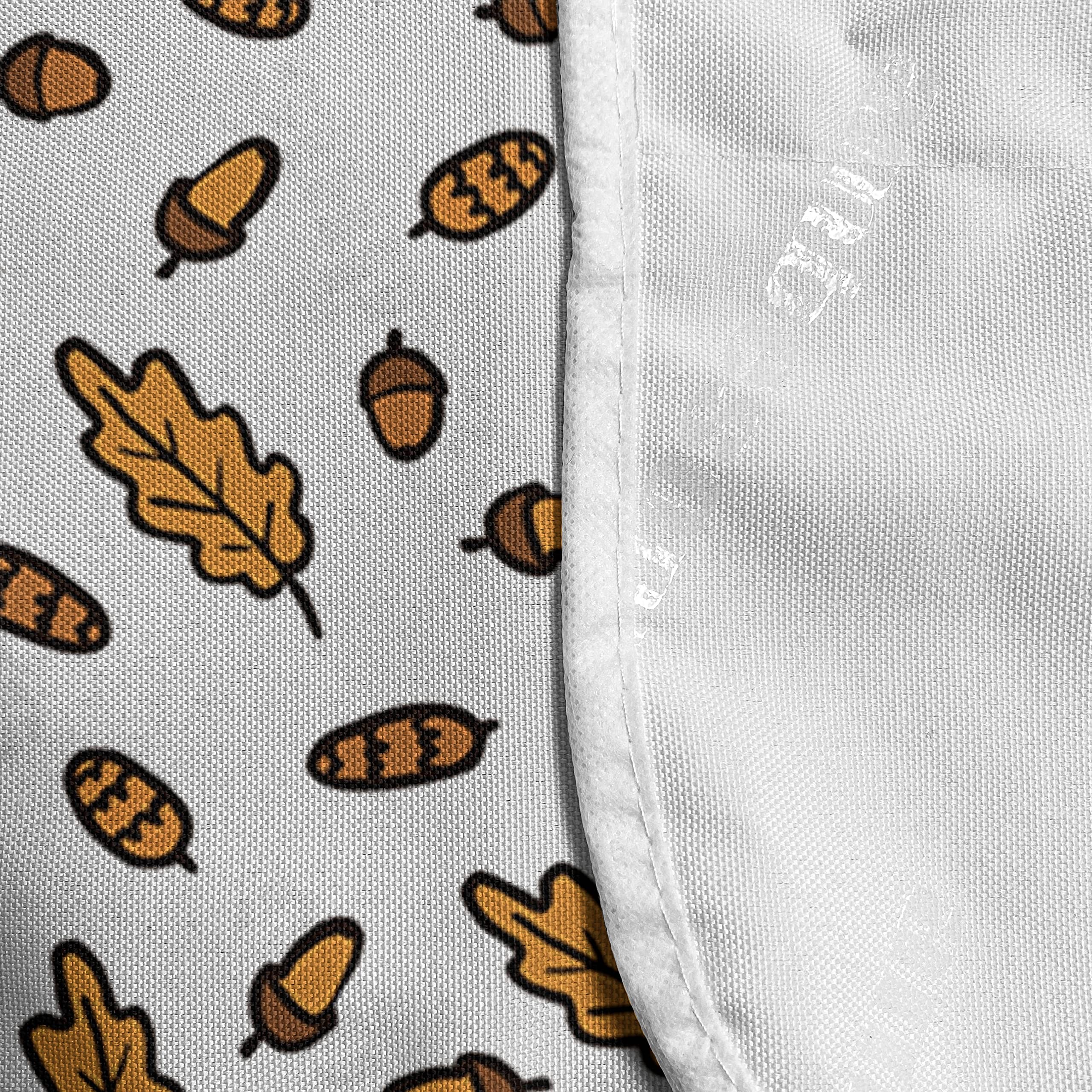 Ambesonne Acorn Microwave Cover - Waterproof Kitchen Organizer with Pockets, 36