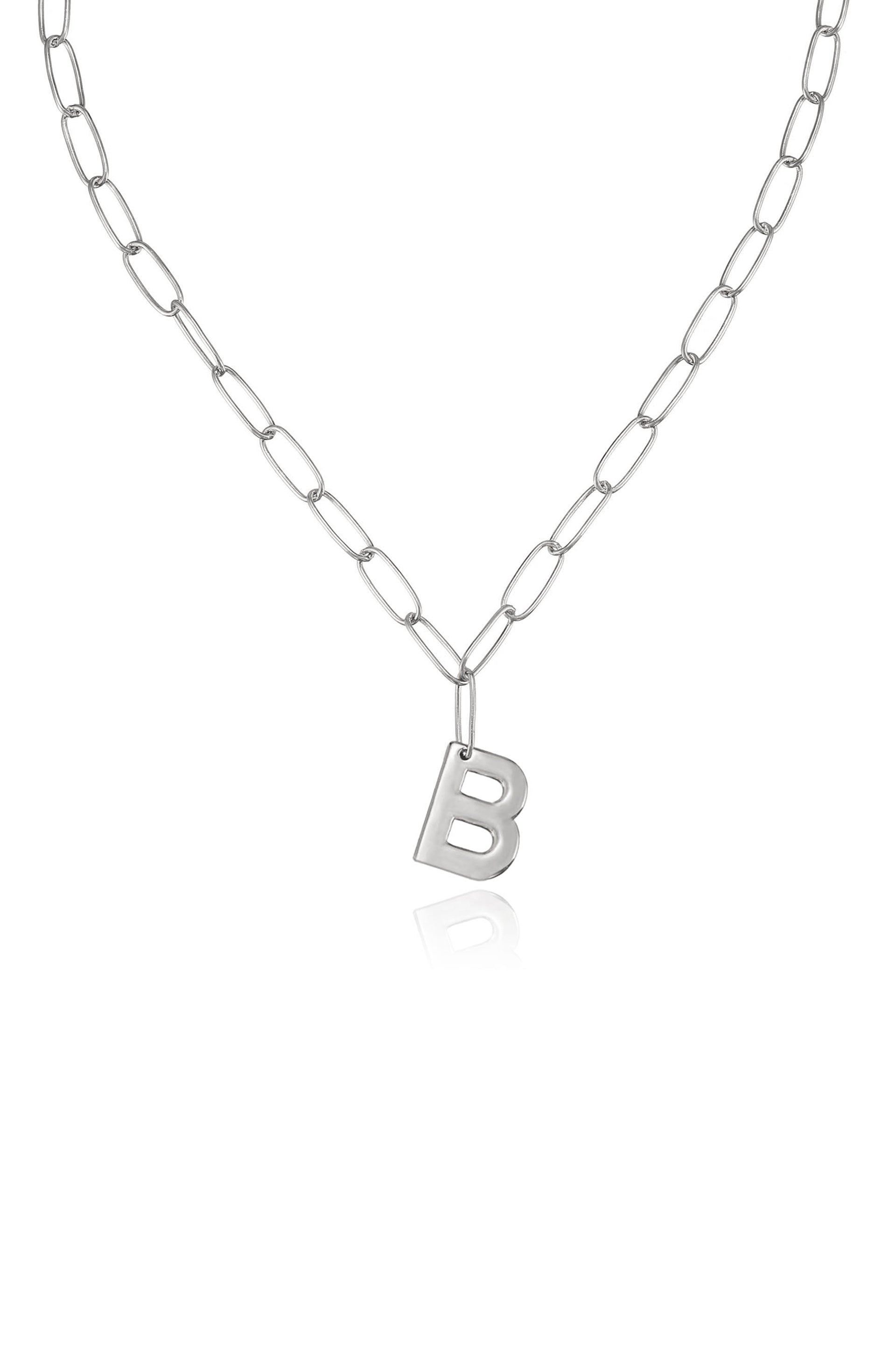 Personalized Initial Necklace with Paperclip Link - Custom Name Letter Jewelry for Women - Perfect Gift for Birthday, Anniversary & Everyday Wear