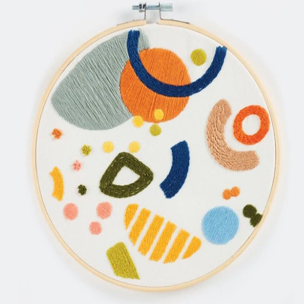 DIY Embroidery Kit for Beginners - 10+ Fun Shapes & Patterns | Perfect for Home Decor, Gifts & Craft Projects