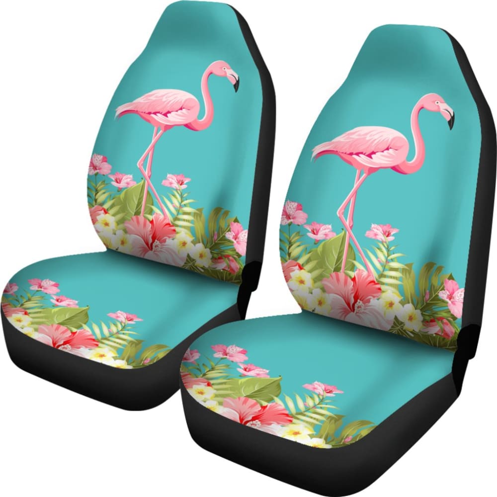 Stylish Flamingo Print Car Seat Covers - Perfect Gift for Women & Car Lovers - Waterproof & Universal Fit for Cars, SUVs, Trucks - Great for Road Trips, Beach Outings & Summer Adventures