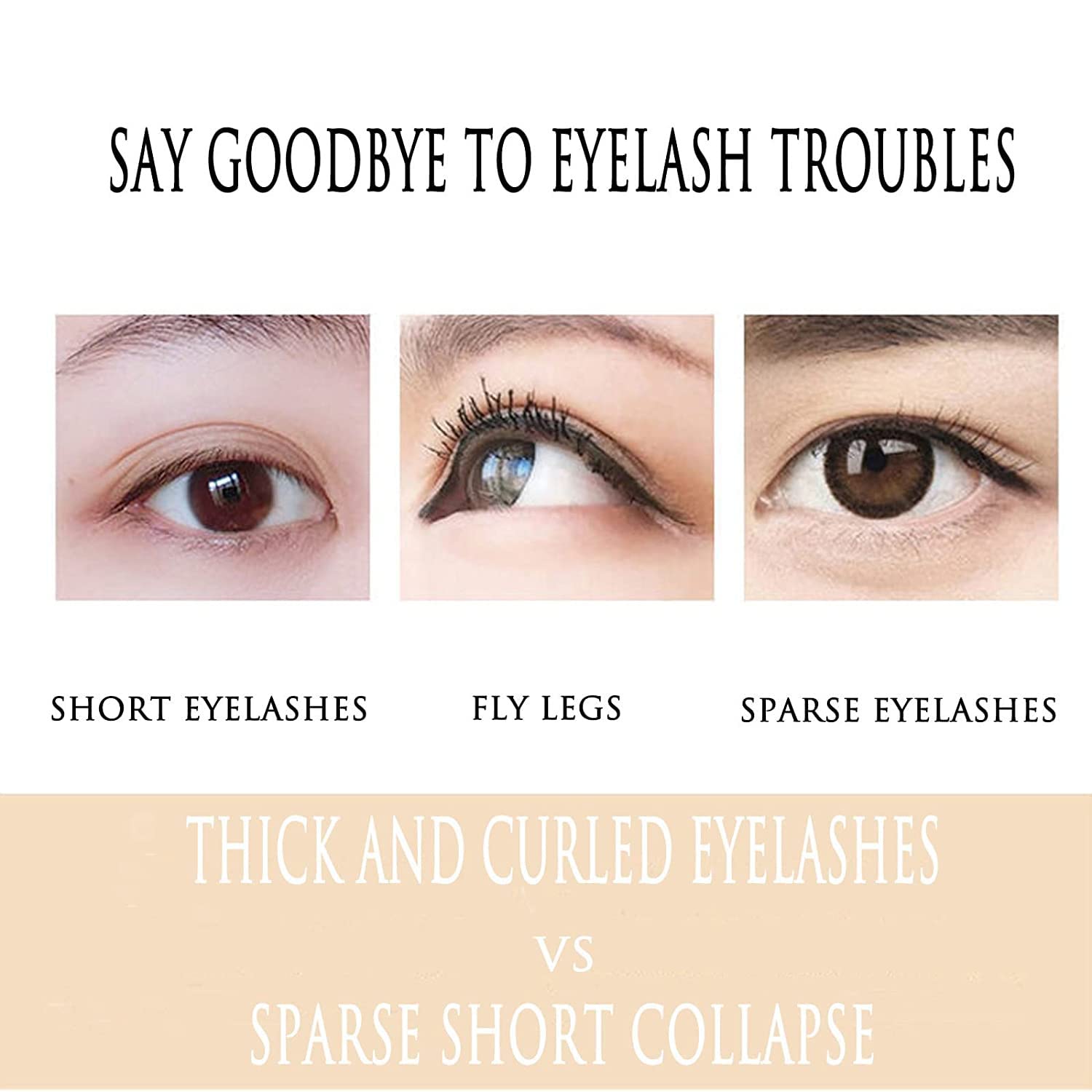 Primelash Hypoallergenic Waterproof Mascara for Seniors & Mature Women - Volumizing Formula for Thinning Lashes | Gentle Eye Makeup for Sensitive Eyes | Perfect for Daily Use, Special Occasions & Aging Eye Care