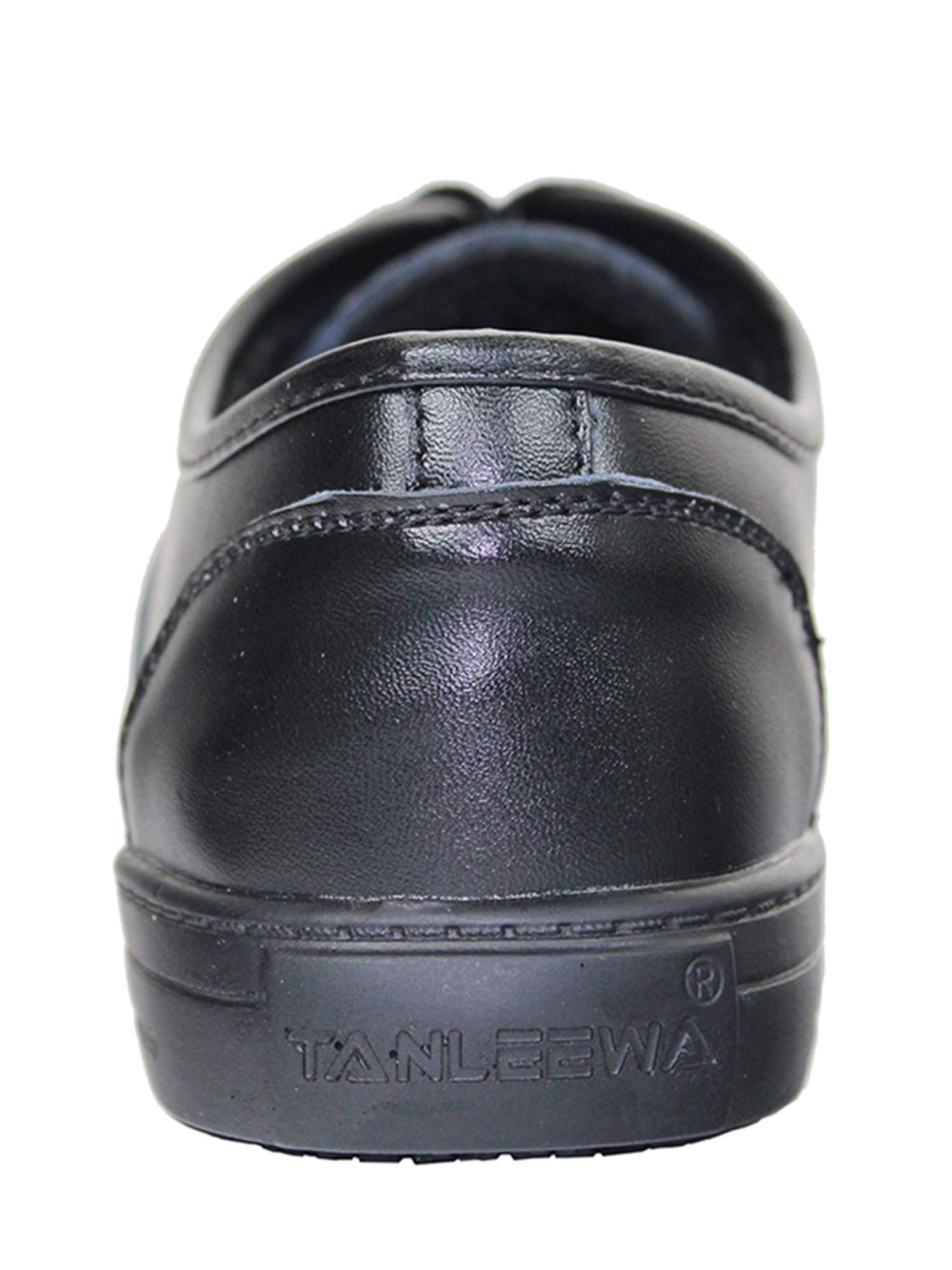 Slip Resistant Work Shoes for Women - Lightweight Leather Safety Shoes for Nurses, Waitresses & Chefs - Non-Slip Comfortable Casual Shoes for Restaurant, Hospital & Kitchen Use