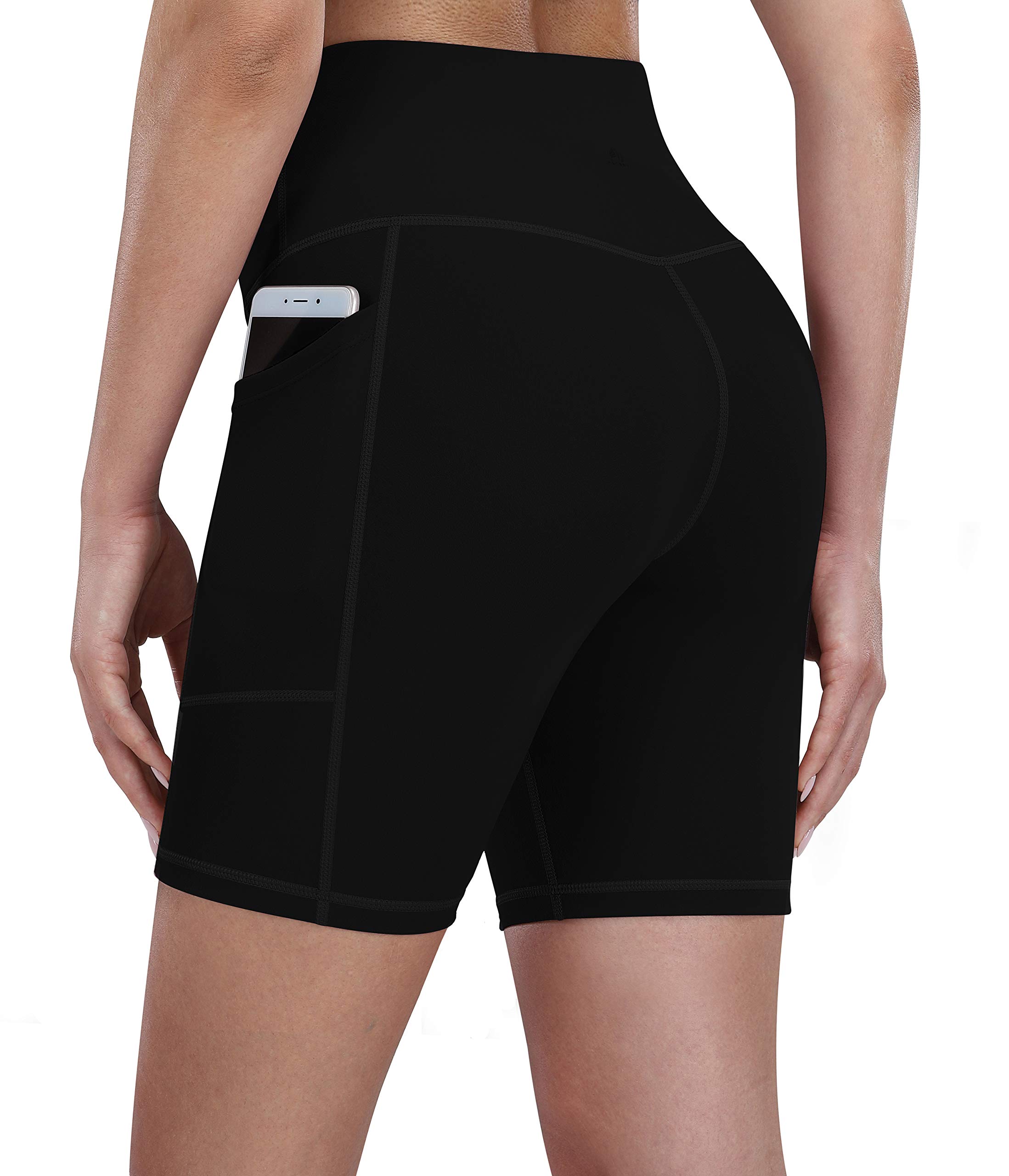 Fengbay 2 Pack Women's High Waist Biker Shorts with Pockets - 8