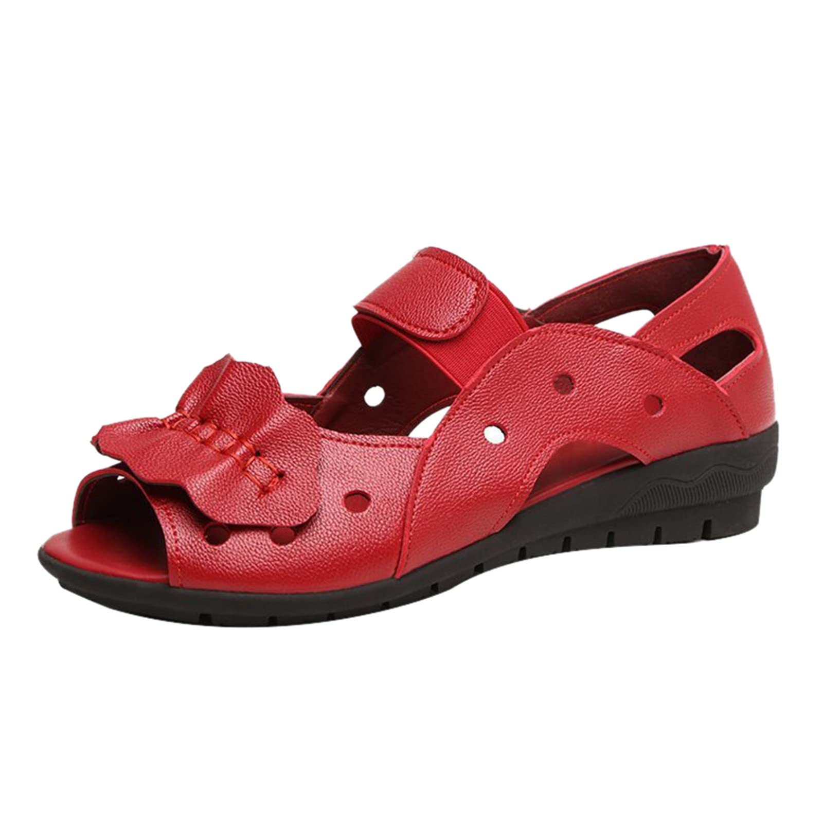 Women's Comfortable Round Toe Flats - Breathable Casual Slip-On Shoes with Ankle Strap | Dressy & Leisure Outdoor Walking Shoes for Work, Travel & Daily Wear