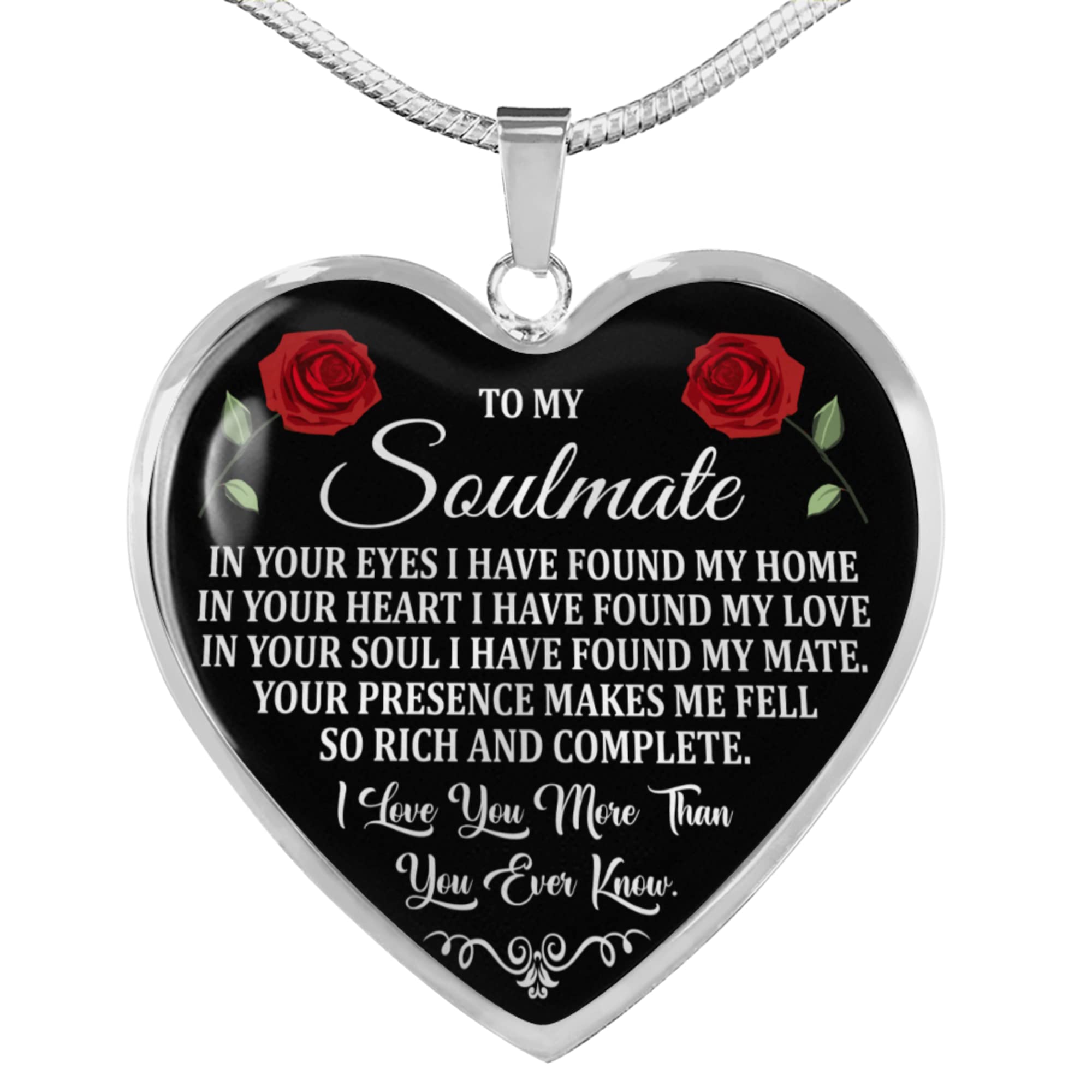 Romantic Heart Necklace for Wife from Husband - Stainless Steel Cubic Zirconia Jewelry with Gift Box & Message Card | Anniversary, Birthday, Valentine's Day Gift for Her | Perfect for Date Nights, Proposals & Special Occasions
