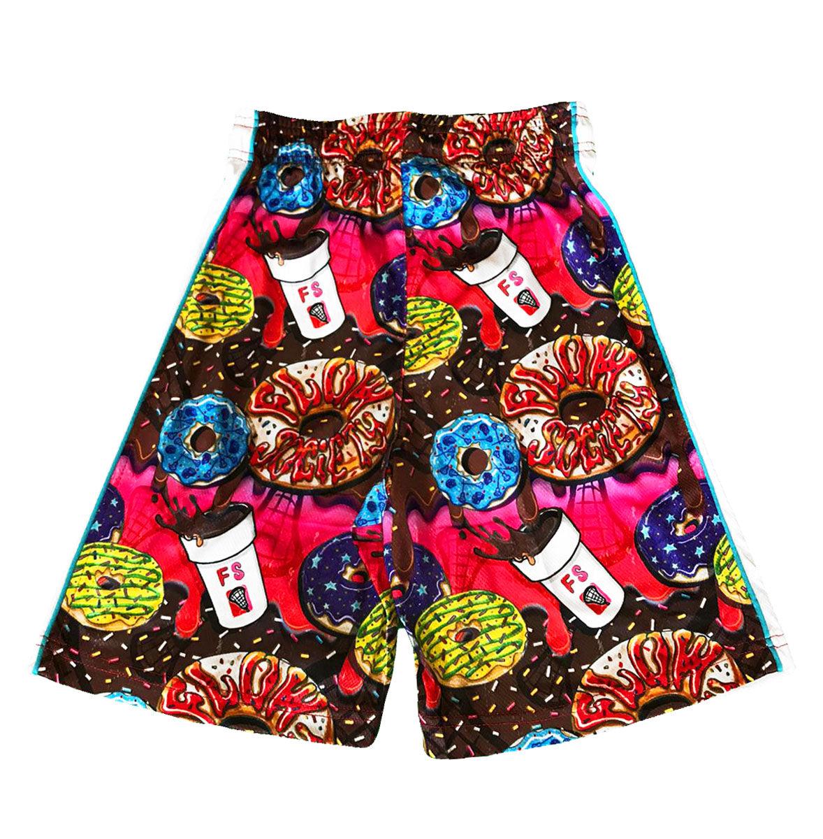 Men's Donut Flow Attack Shorts - Lightweight Quick-Dry Workout Running Gym Shorts for Men - Perfect for Jogging, Training & Casual Wear