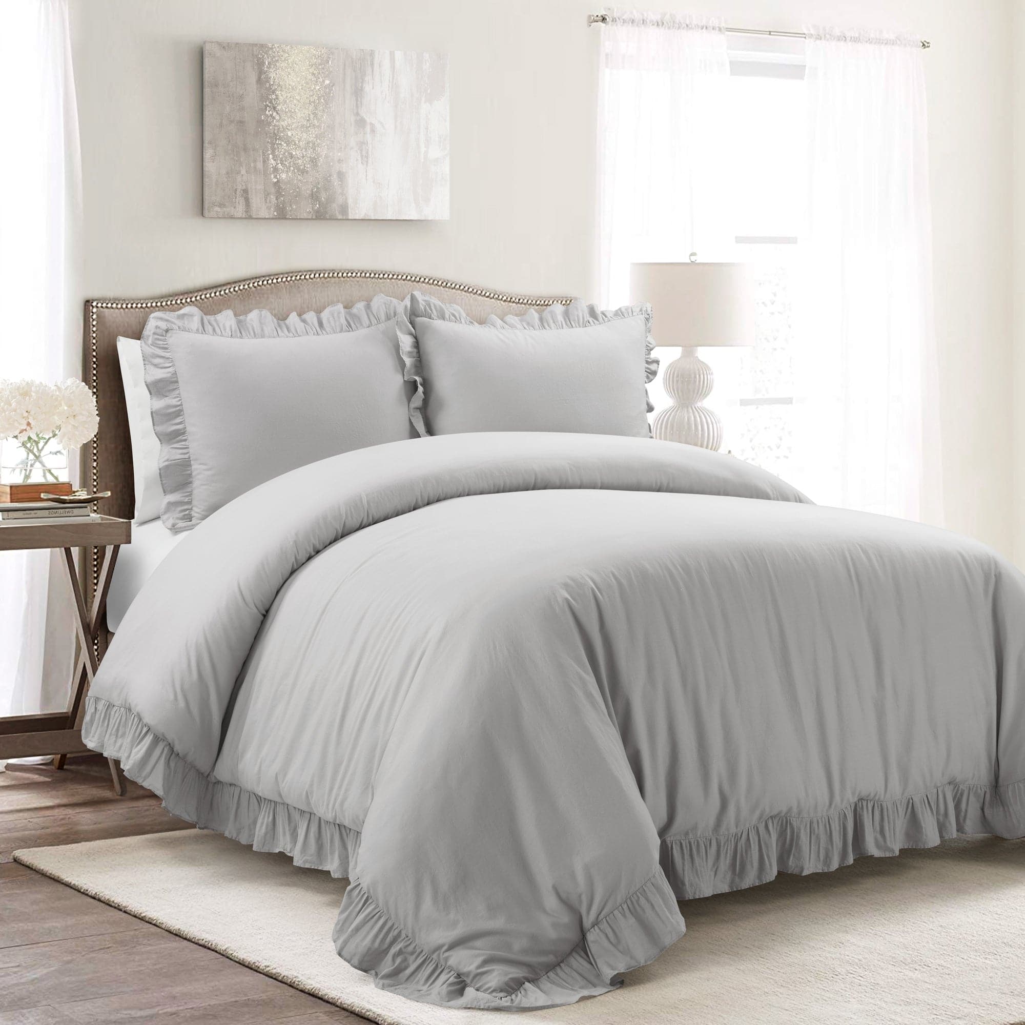 Premium 100% Cotton Duvet Cover Set - Soft & Breathable Bedding - Queen/King Size - Perfect for Master Bedroom, Guest Room & Hotel Use