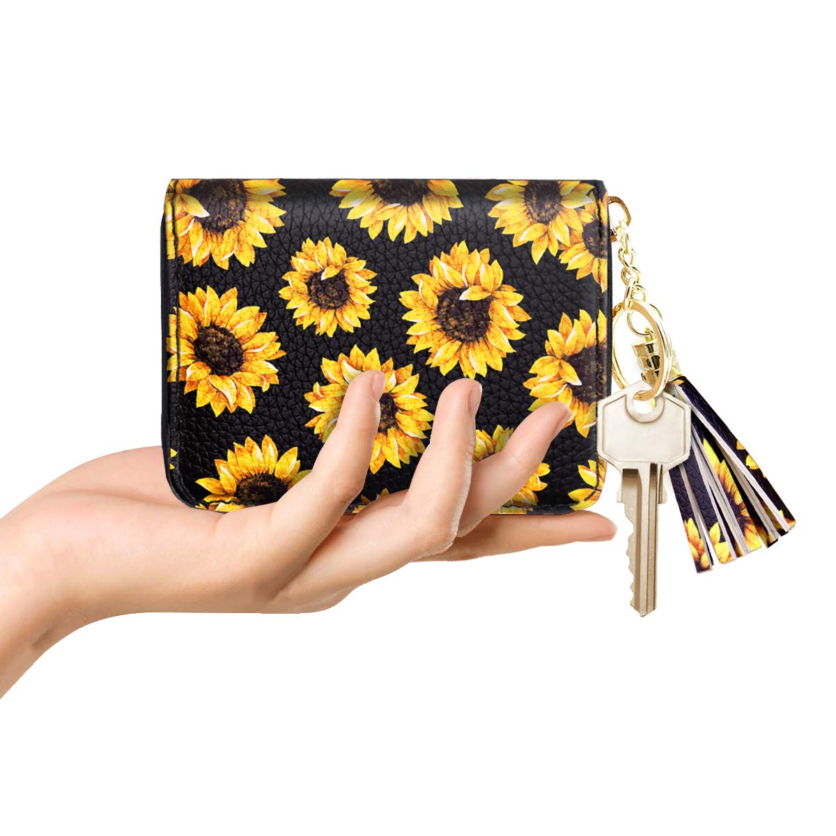 RFID Blocking Glitter Credit Card Holder for Women - Slim Small Wallet with Multiple Card Slots - Perfect for Travel, Shopping & Everyday Use