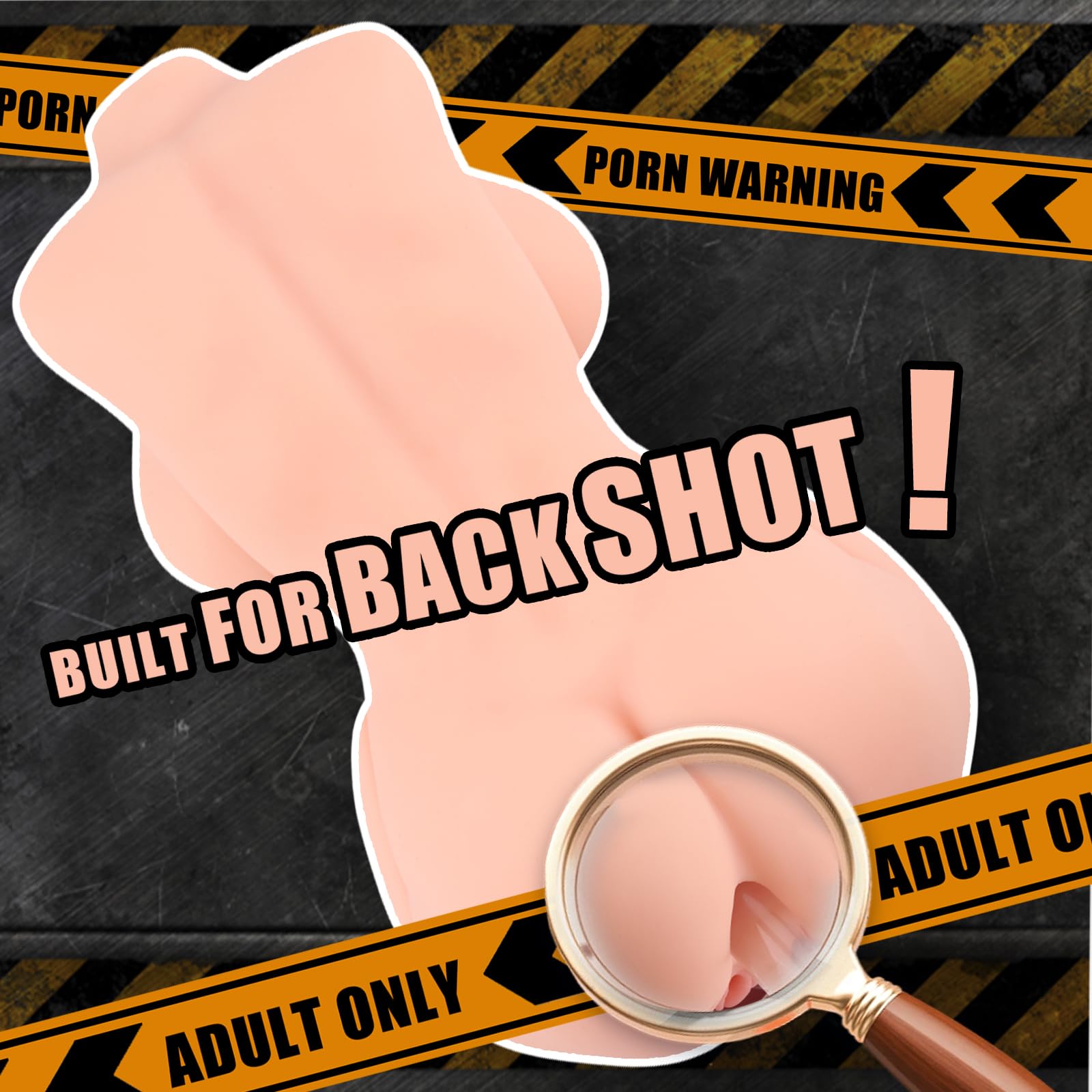 Realistic Male Masturbator Sex Doll with Big Breasts - 4Lb Compact Love Doll for Men, Vagina Anal & Breast Play | Perfect for Discreet Solo Pleasure, Travel & Stress Relief