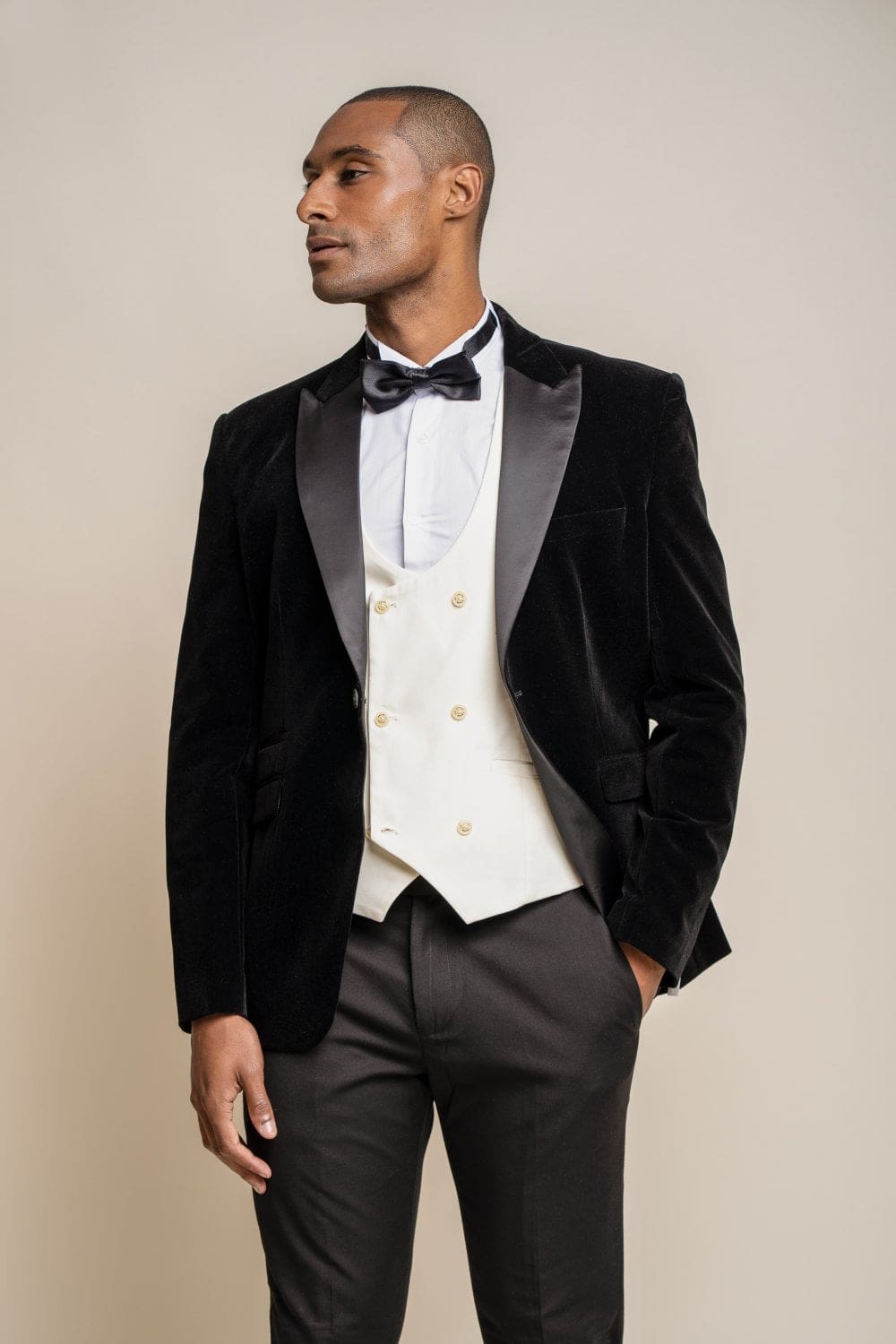 Cavani Rosa Black Slim Fit Velvet Blazer for Women - Elegant Evening Jacket for Parties, Weddings & Office Wear