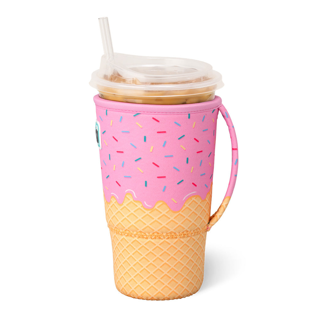 Large Insulated Iced Coffee Cup with Handle - Perfect for Iced Coffee, Smoothies, and Cold Drinks at Home, Office, or Travel