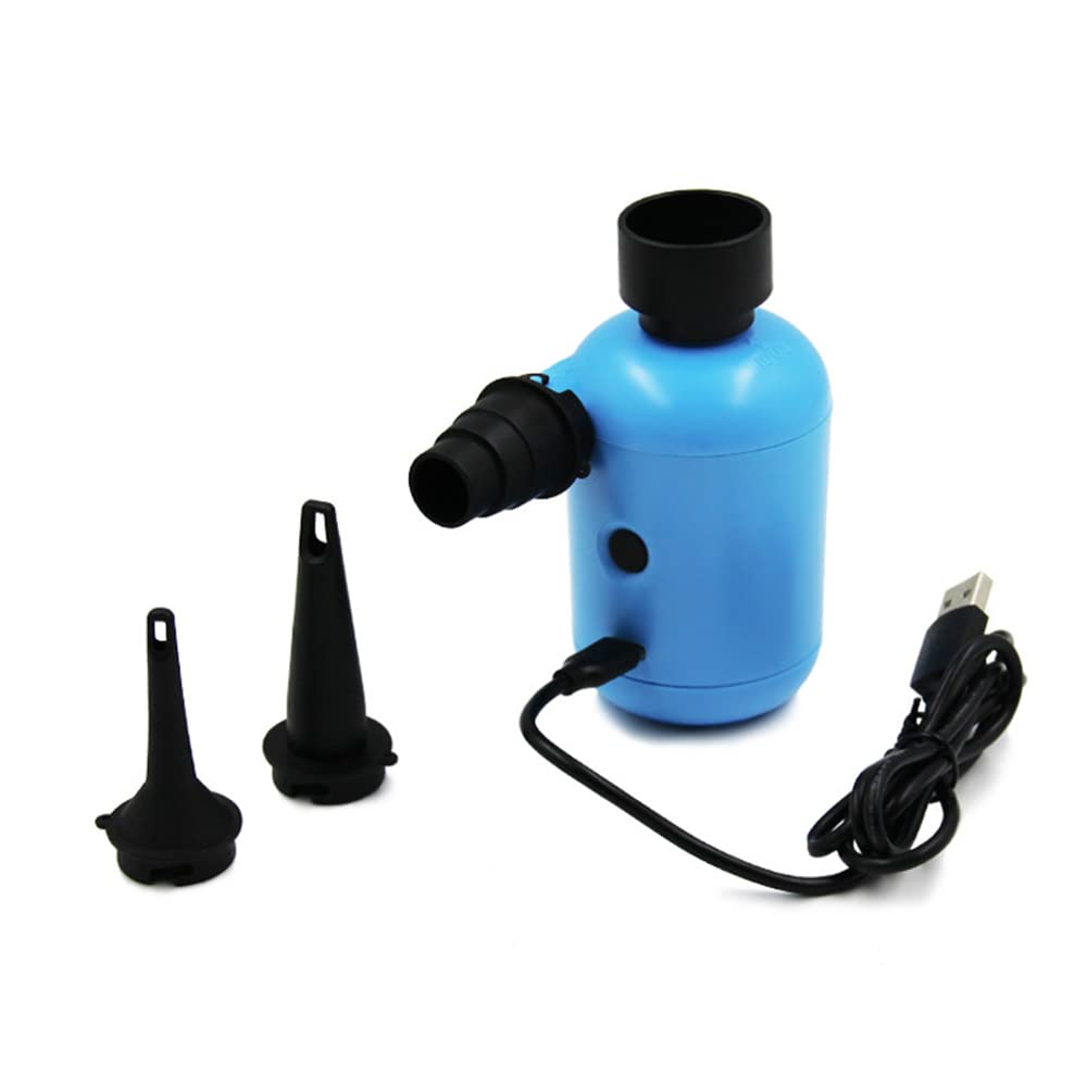 Lixada 2200Pa USB Electric Air Pump DC 5V Portable Air Compressor with 4 Nozzles - Fast Inflation for Air Mattress, Pool Floats, Inflatables - Perfect for Camping, Travel, Beach & Outdoor Activities
