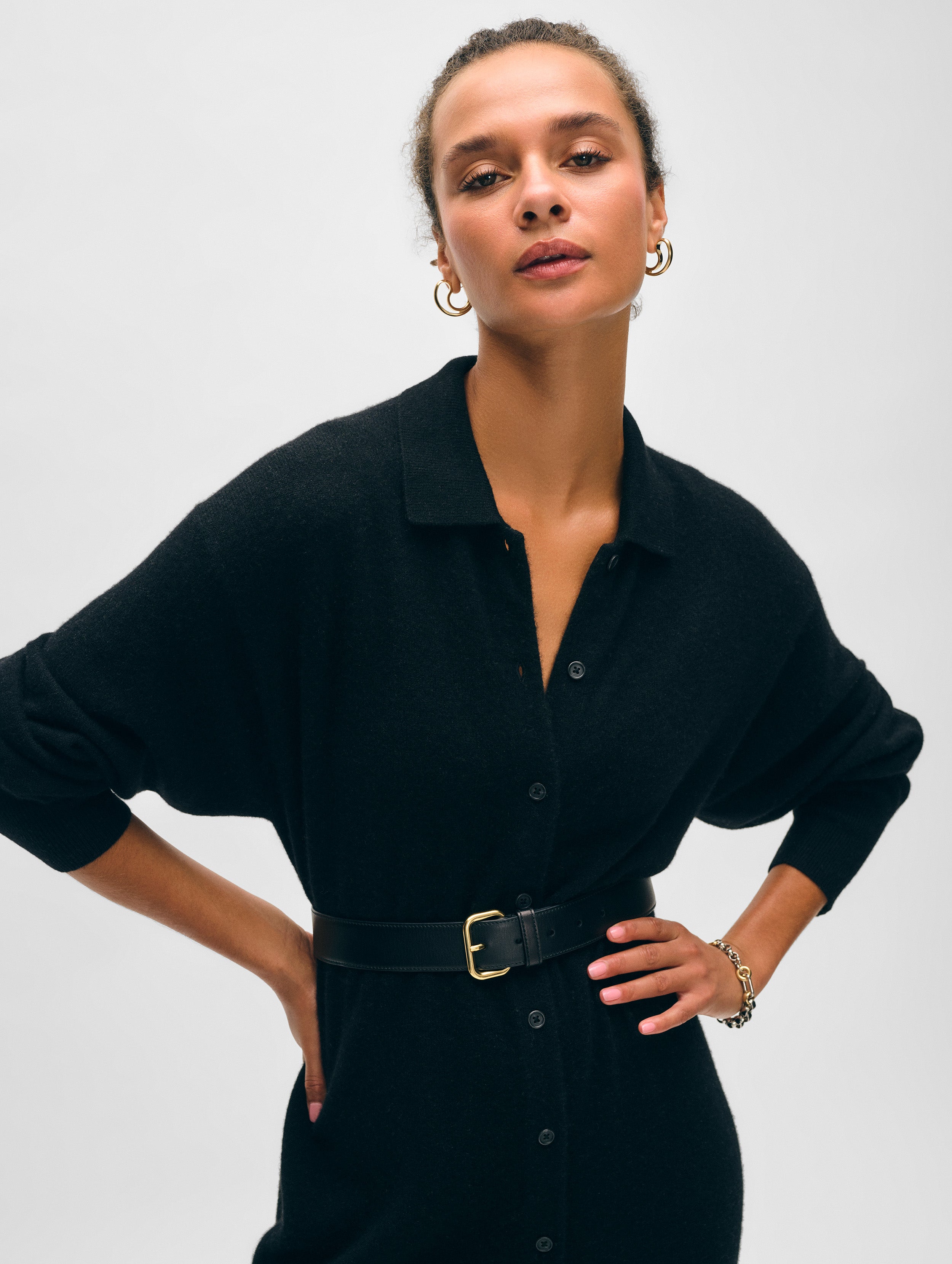 Luxury Cashmere Duster Cardigan with Collar - Women's Elegant Long Open Front Sweater for Fall & Winter - Perfect for Office, Date Night & Casual Outings