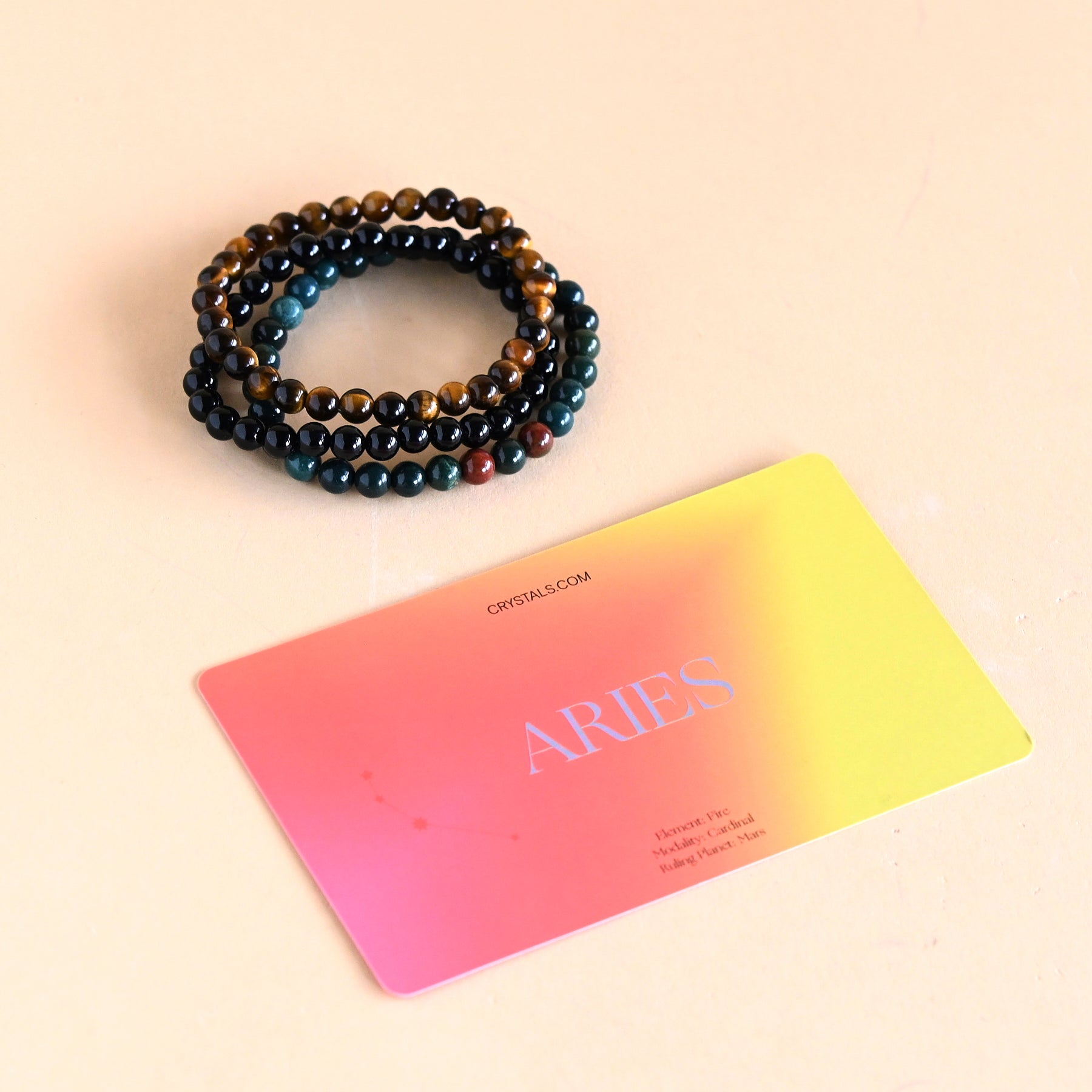 Aries Zodiac Bracelet Trio Set - Gold & Silver Star Sign Bracelets for Women - Perfect for Birthdays, Gifts & Daily Wear