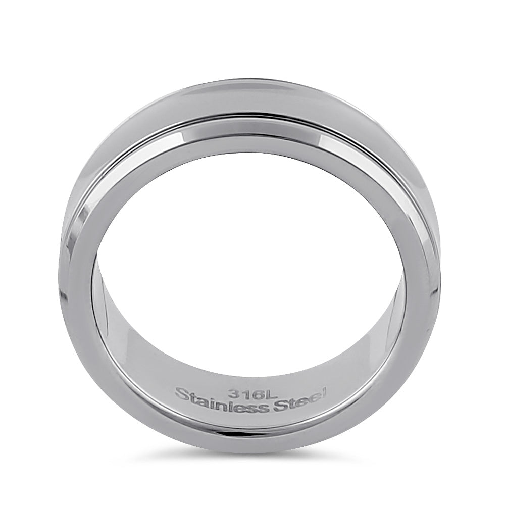 Premium 7mm Stainless Steel Men's Wedding Band - Brushed Polish Curved Design for Comfort Fit - Perfect for Engagement, Anniversary & Everyday Wear