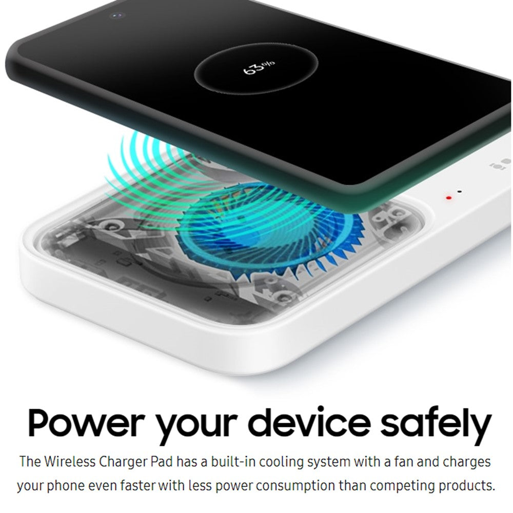 SAMSUNG EP-P5400 15W Super Fast Wireless Charger Duo with Built-in Cooling System - Certified Renewed, Dark Gray | Charge Two Devices at Once for Home, Office, or Travel