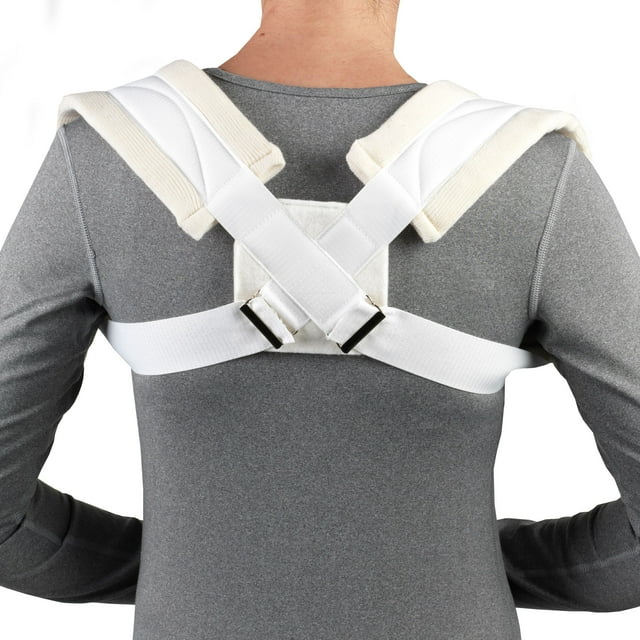 Ossur Figure 8 Clavicle Brace - Adjustable Posture Corrector for Shoulder & Collarbone Support - Ideal for Sports Injuries, Fracture Recovery & Pain Relief