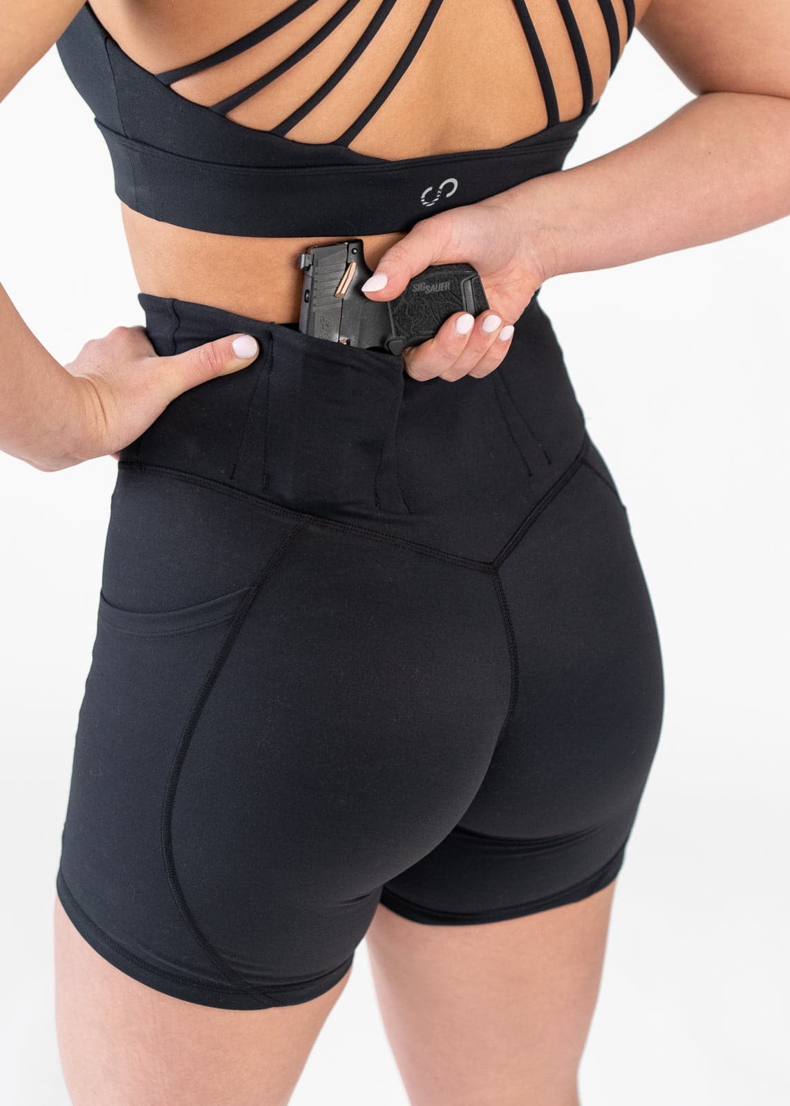 Best Concealed Carry Shorts with Hidden Pockets for Men - Comfortable & Secure CCW Shorts in Black | Perfect for Outdoor Activities, Travel & Everyday Wear