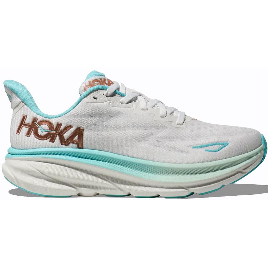 HOKA Women's Clifton 9 Running Shoes - Lightweight Cushioned Sneakers for Road Running, Walking & Gym Workouts | Perfect for Marathon Training, Jogging & Everyday Comfort
