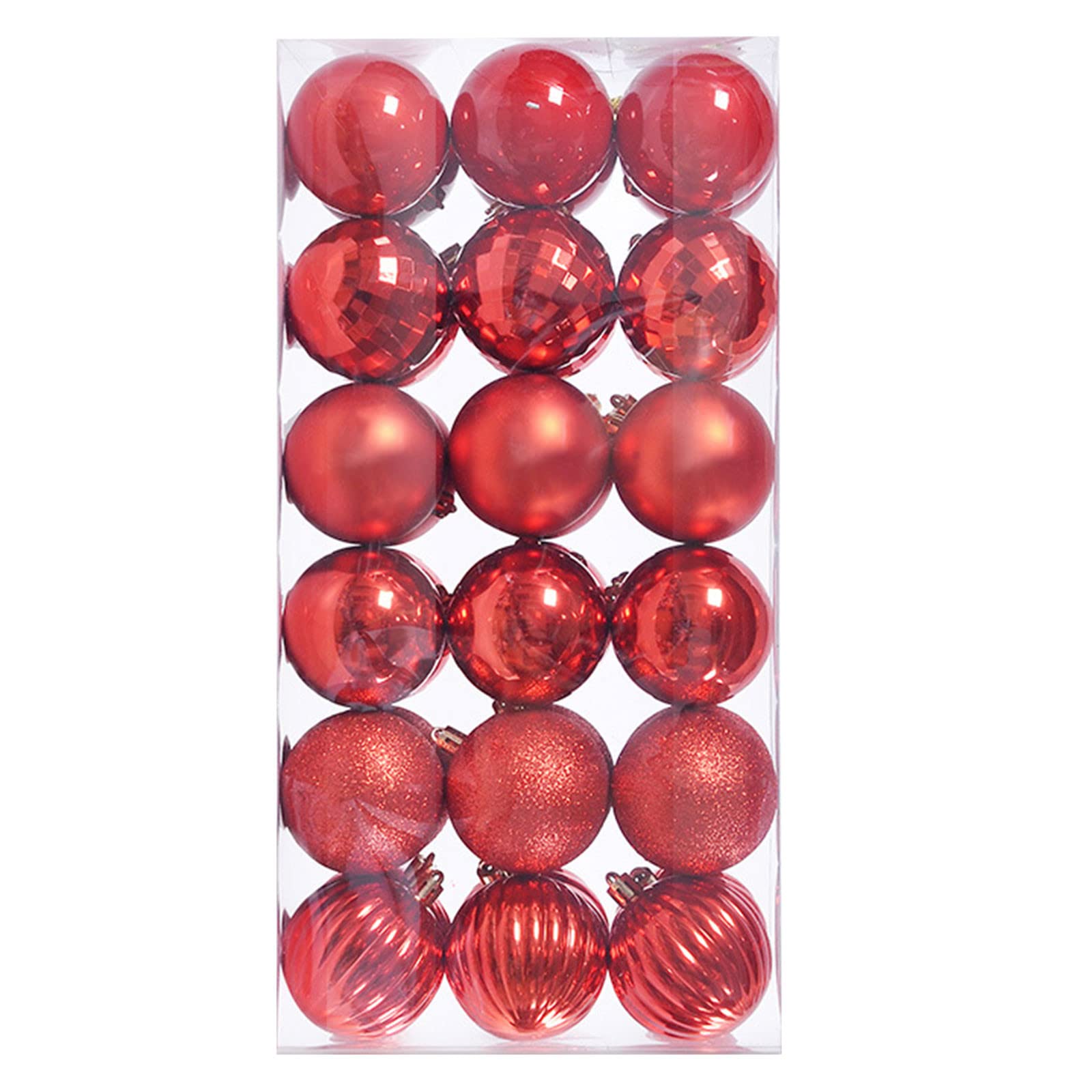 36PCS Shatterproof Christmas Tree Ornaments Set - 6CM Hanging Ball Baubles for Xmas Tree Decor, Home & Party Decoration (Red/Green/Gold) - Perfect for Holiday Decorating, Gift Wrapping & Festive Celebrations