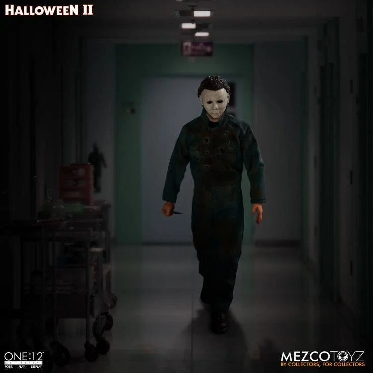 Halloween II One:12 Collective Michael Myers Action Figure - Premium Collectible for Horror Fans & Movie Enthusiasts - Perfect for Display, Cosplay, and Halloween Decorations
