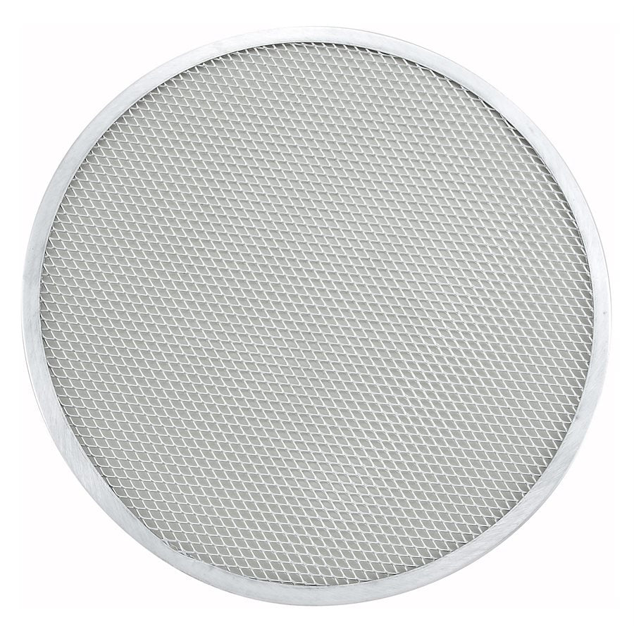 Winco 16-Inch Seamless Aluminum Pizza Screen for Professional Baking - Perfect for Restaurants, Pizzerias & Home Pizza Ovens