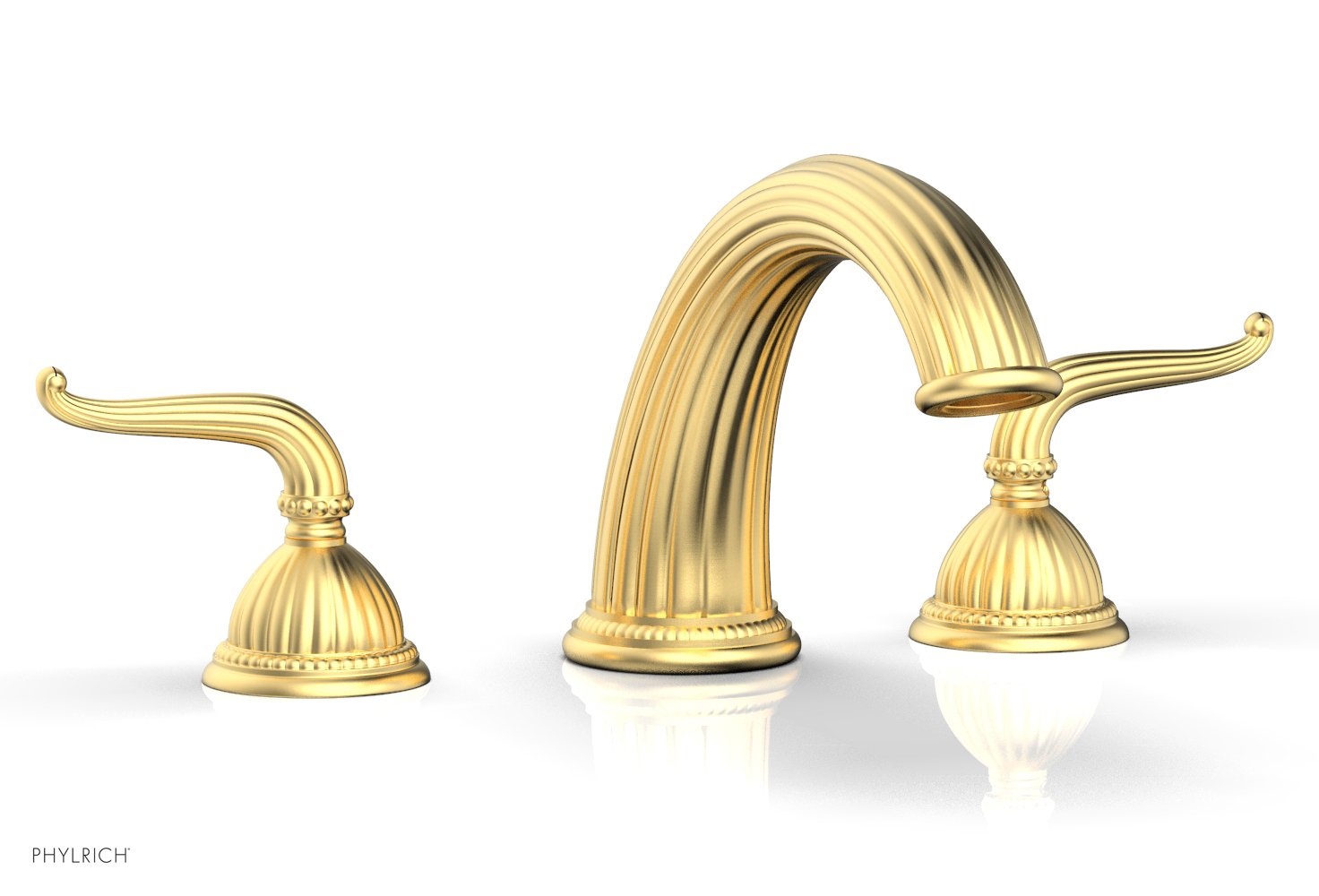 GEORGIAN & BARCELONA Deck Tub Set with Lever Handles K1141P - Modern Bathroom Faucet for Outdoor Deck, Patio or Garden
