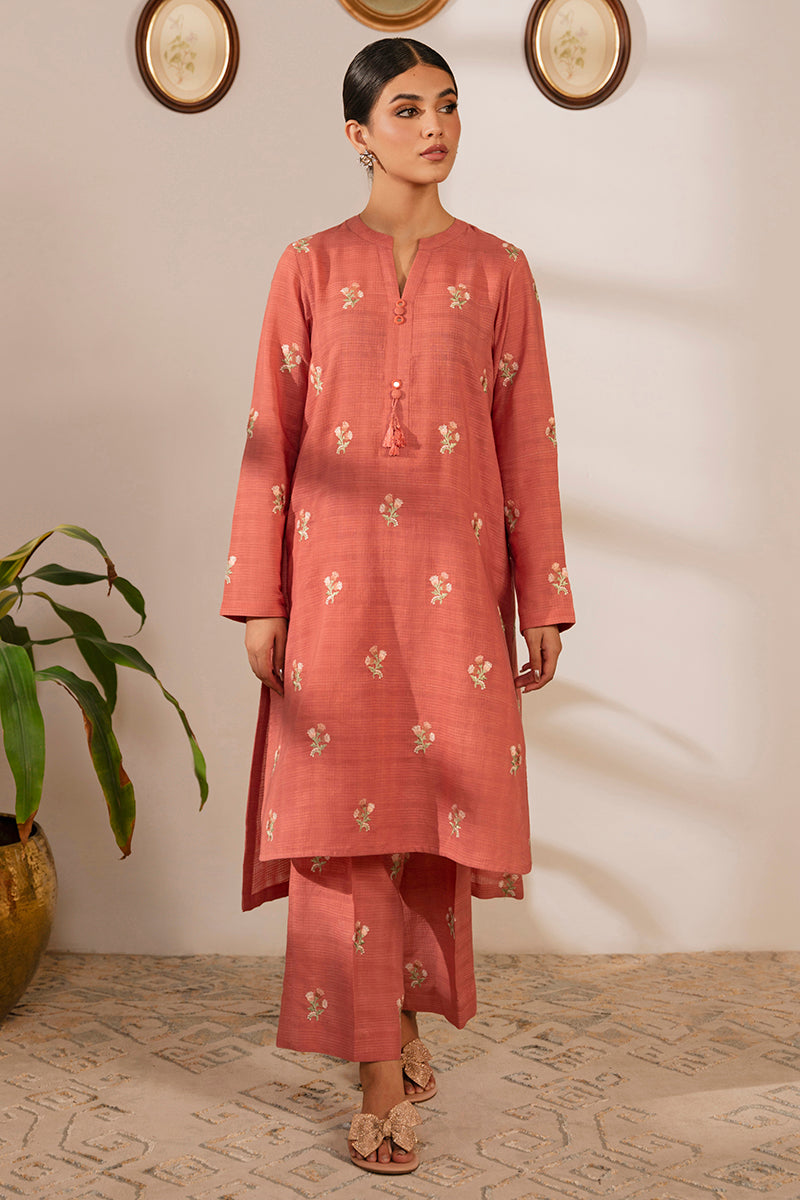 Camellia Rose 2-Piece Outfit Set (Shirt & Pants) for Women - Casual Office Wear & Spring Fashion