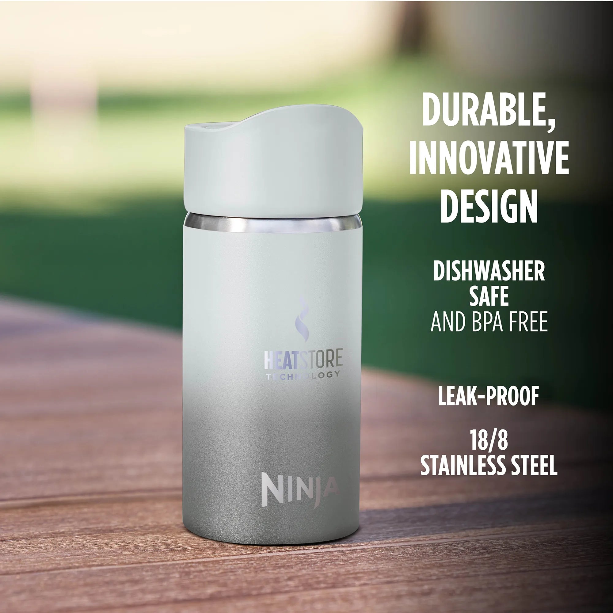 Ninja Sip Perfect 354ml Insulated Stainless Steel Water Bottle - Leak Proof, BPA Free, Keeps Drinks Hot/Cold for 24 Hours - Ideal for Gym, Hiking, Office & Travel