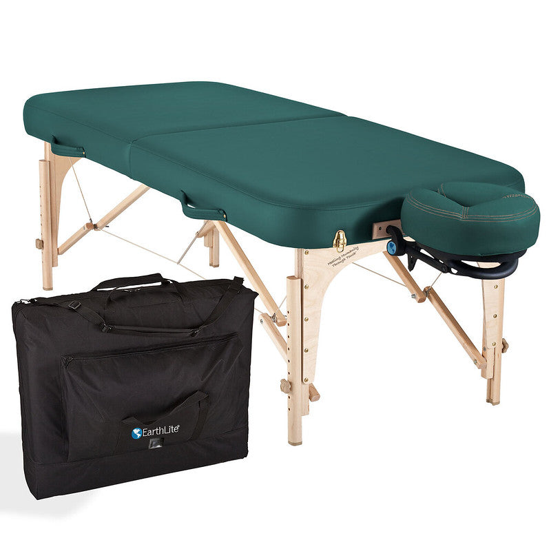 Earthlite Spirit Portable Massage Table with Carrying Case - Professional Foldable Massage Bed for Therapists, Home Use, Spa & Reiki Sessions - Ideal for Mobile Massage Business & Relaxation Therapy