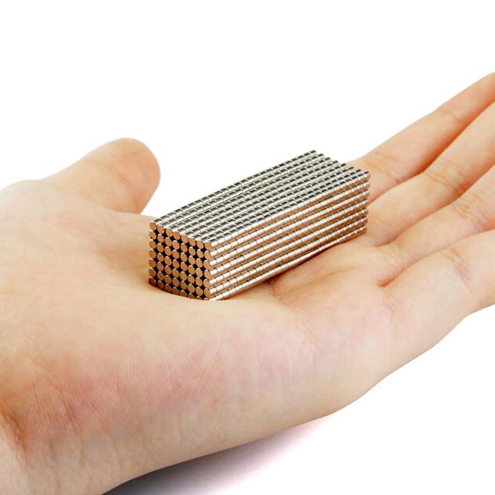 200-Pack 2x2mm Strong Refrigerator Magnets - Multi-Purpose Small Magnets for Fridge, Whiteboard, Science Projects, DIY Crafts & Office Organization (Perfect for Notes, Photos & School Displays)