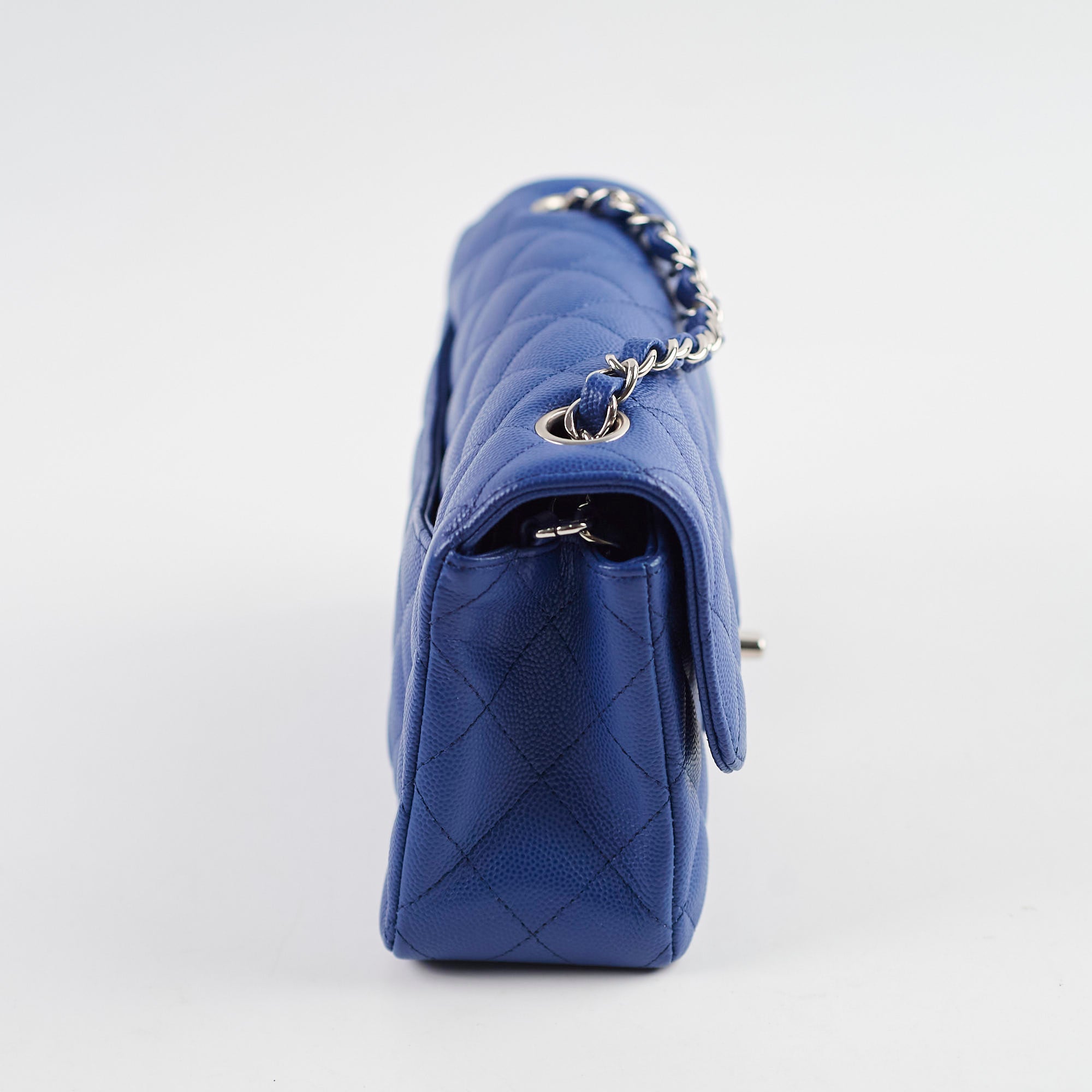 Chanel Mini Rectangular Caviar Leather Crossbody Bag in Blue - Perfect for Evening Events & Luxury Fashion Accessories