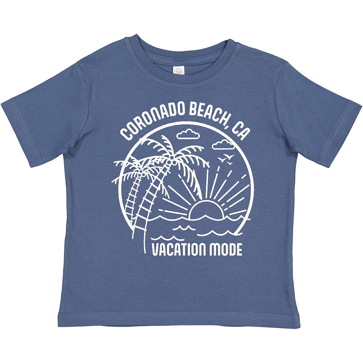 Inktastic Summer Vacation Mode Coronado Beach California Toddler T-Shirt - Cute Beach Outfit for Kids, Fun Holiday Travel Shirt for Boys & Girls