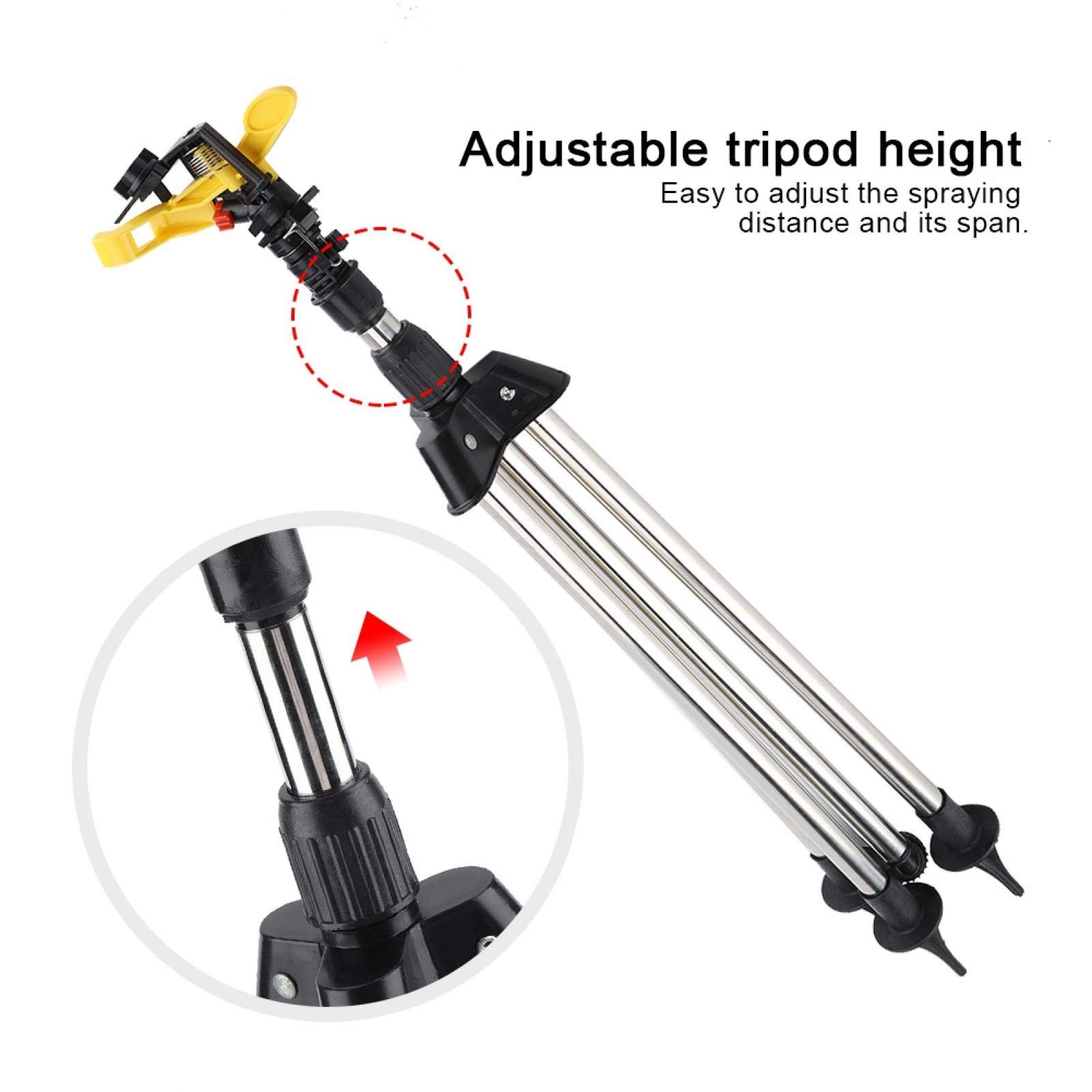 Water Irrigation Tool & Sprinkler Tripod Set - Uniform Plant Watering System for Lawns, Gardens & Trees | Water-Saving Yard & Courtyard Irrigation Solution | Perfect for Home Gardening, Landscaping & Agricultural Use