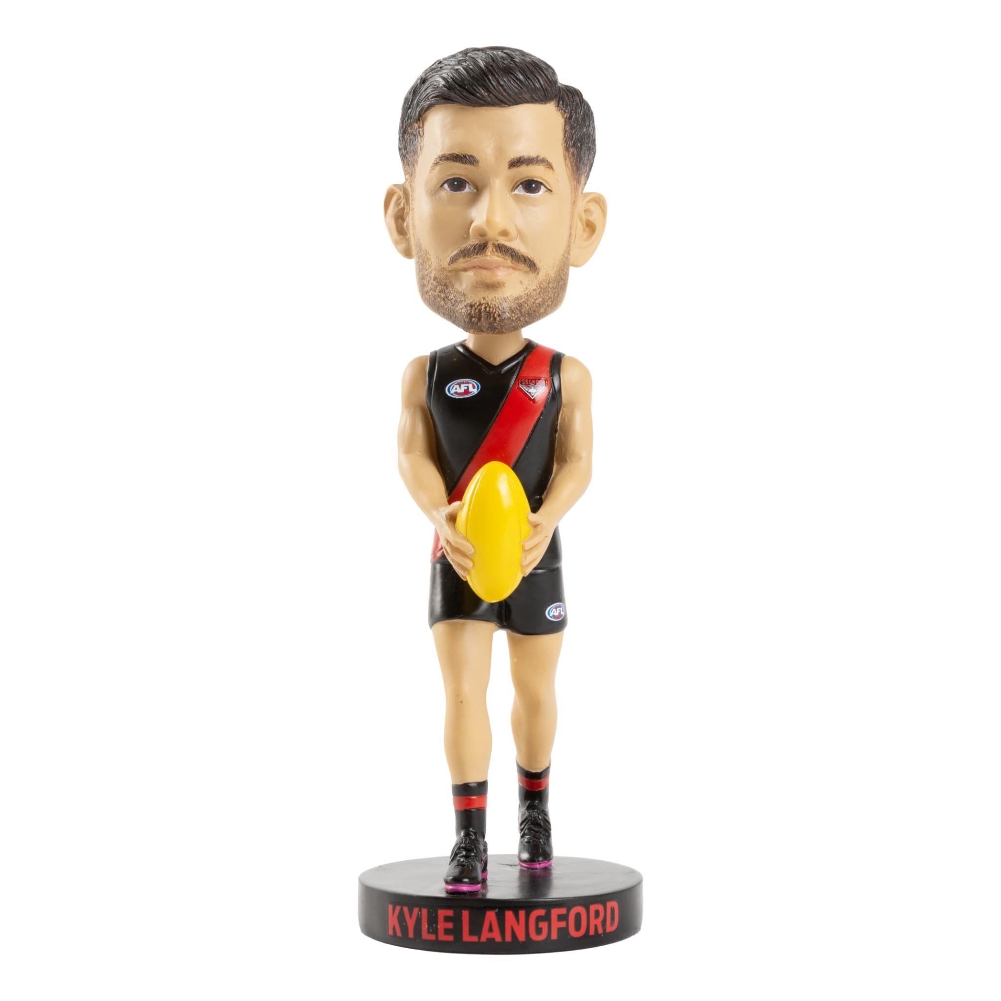 AFL Essendon Bombers Kyle Langford Bobblehead - Officially Licensed AFL Collectible - Perfect for Fans, Sports Memorabilia Collections & Game Day Decor