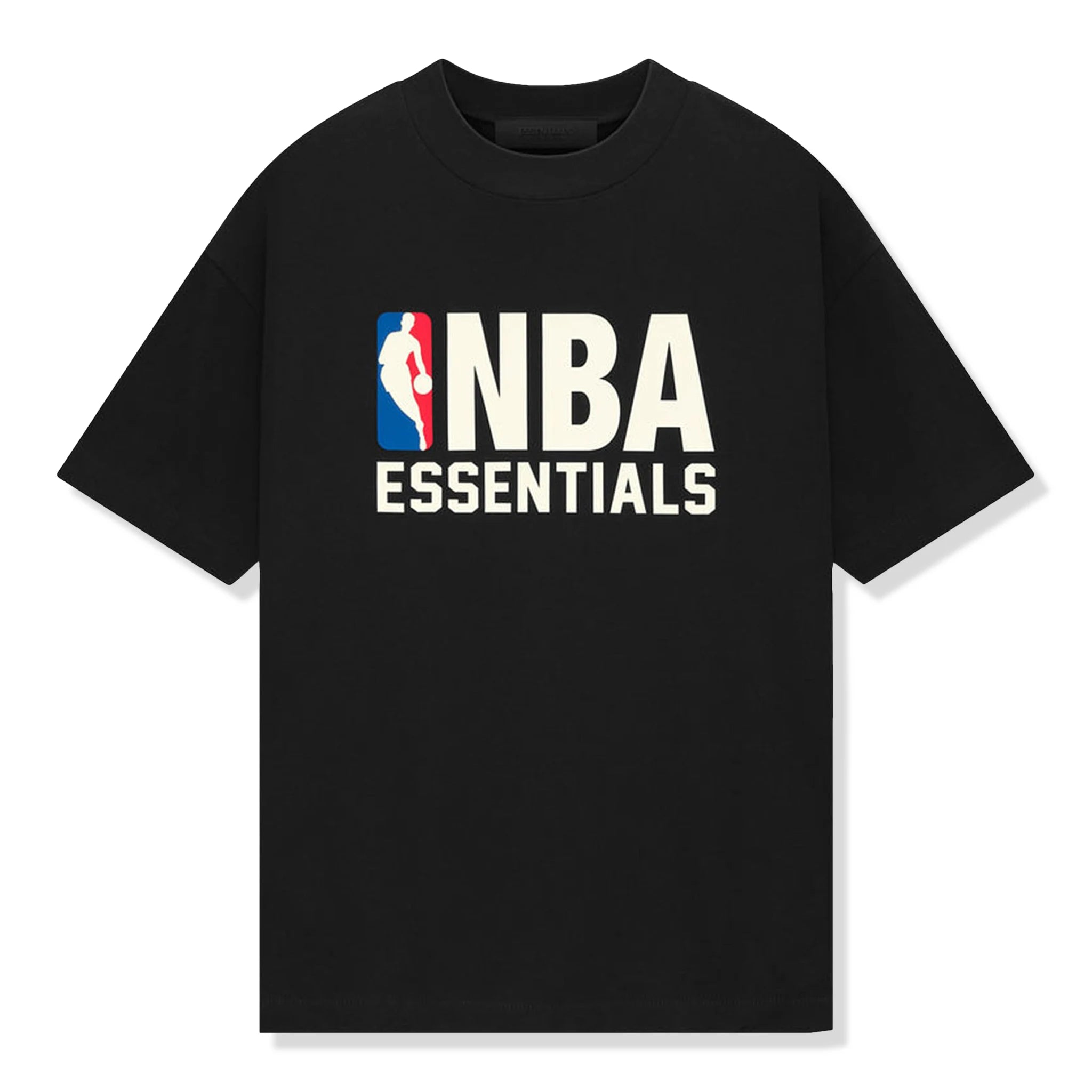 Fear of God Essentials x NBA Black T-Shirt for Men - Official Collaboration Tee for Basketball Fans & Streetwear Style