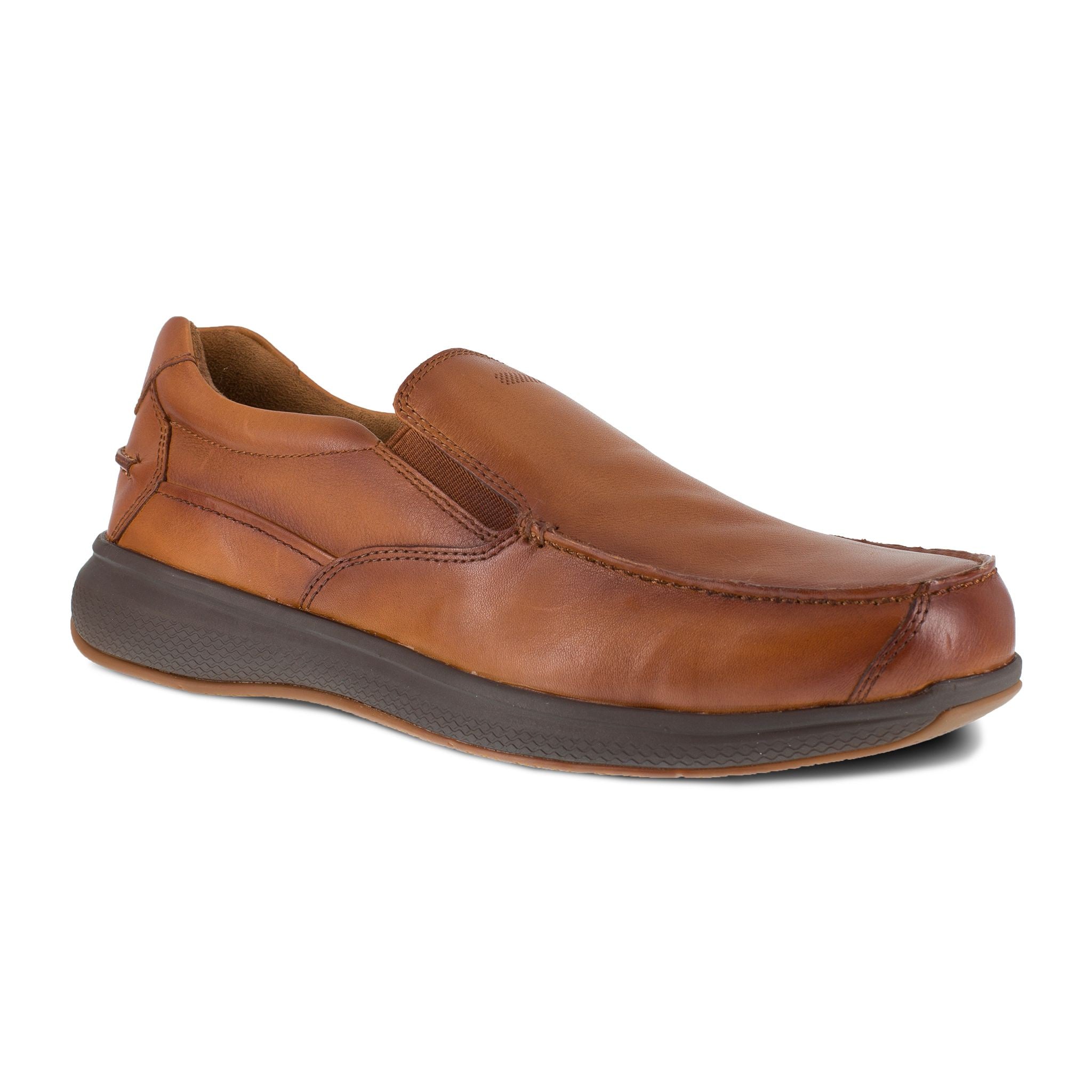Florsheim FS2325 Slip-On Oxford ESD Steel Toe Work Shoes - Comfortable & Durable for Electricians, Engineers & Industrial Workers