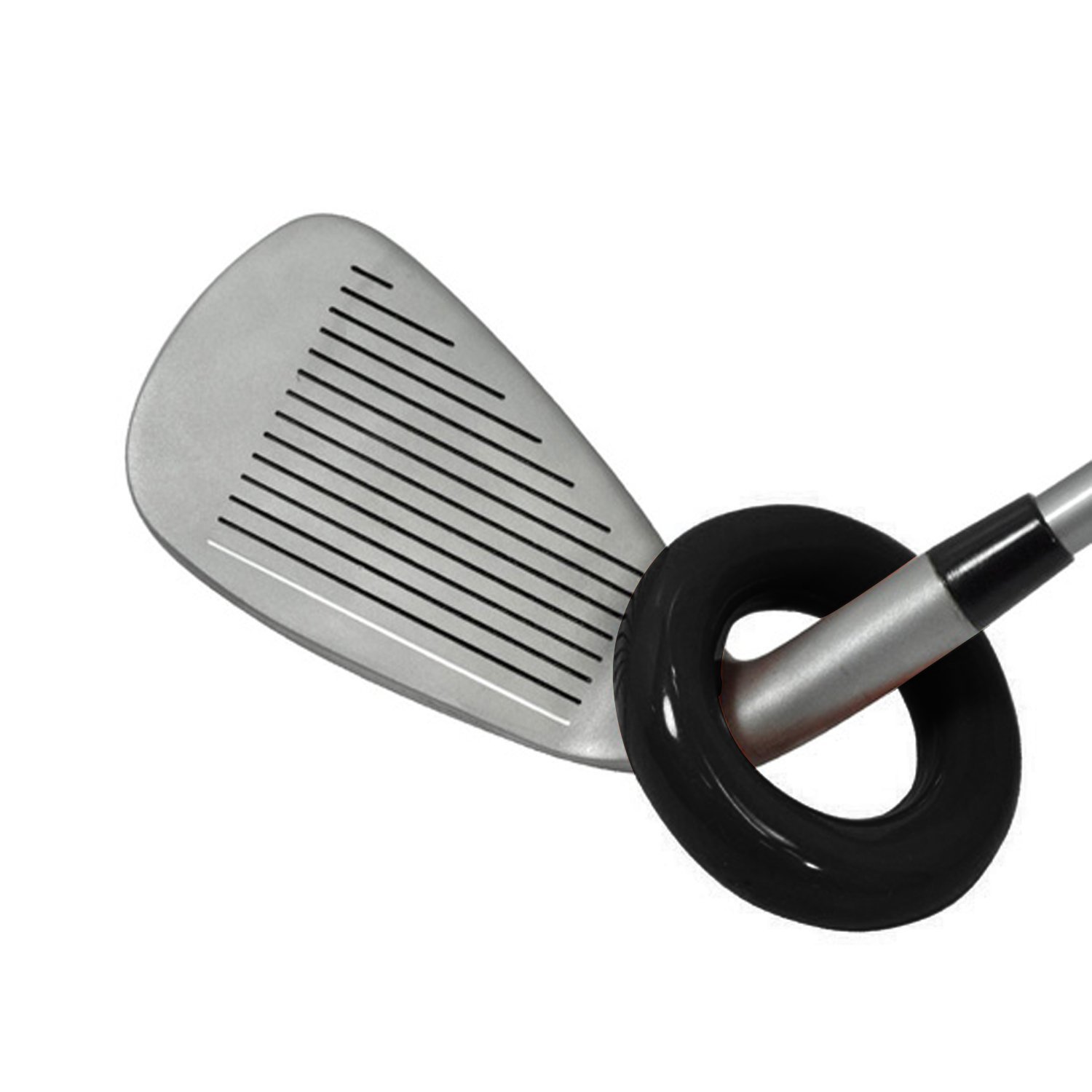 Golf Swing Weight Donut Training Aid - Red & Black Practice Ring for Club Swing Improvement | Perfect for Driving Range & Home Practice