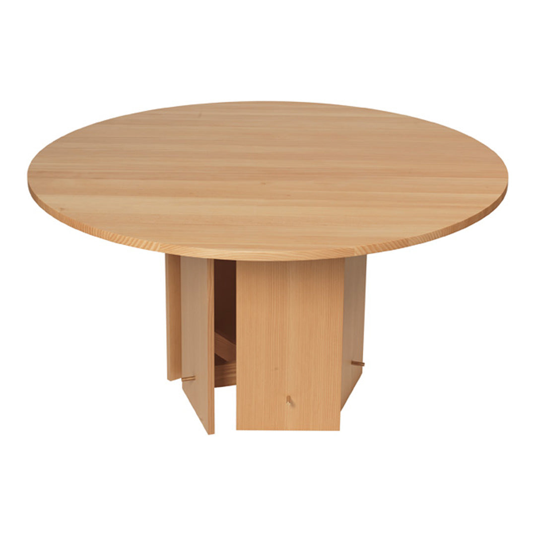 Modern Aukko Dining Table - Solid Wood Kitchen Table for 6 - Perfect for Family Dinners & Entertaining Guests
