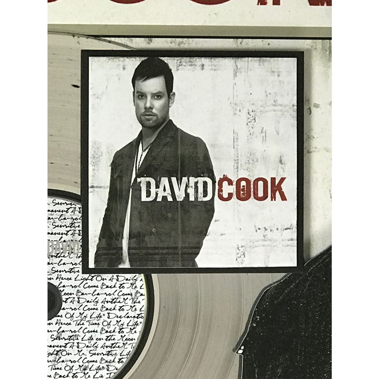 David Cook Debut RIAA Platinum Album Award - Certified Music Collectible for Fans & Display