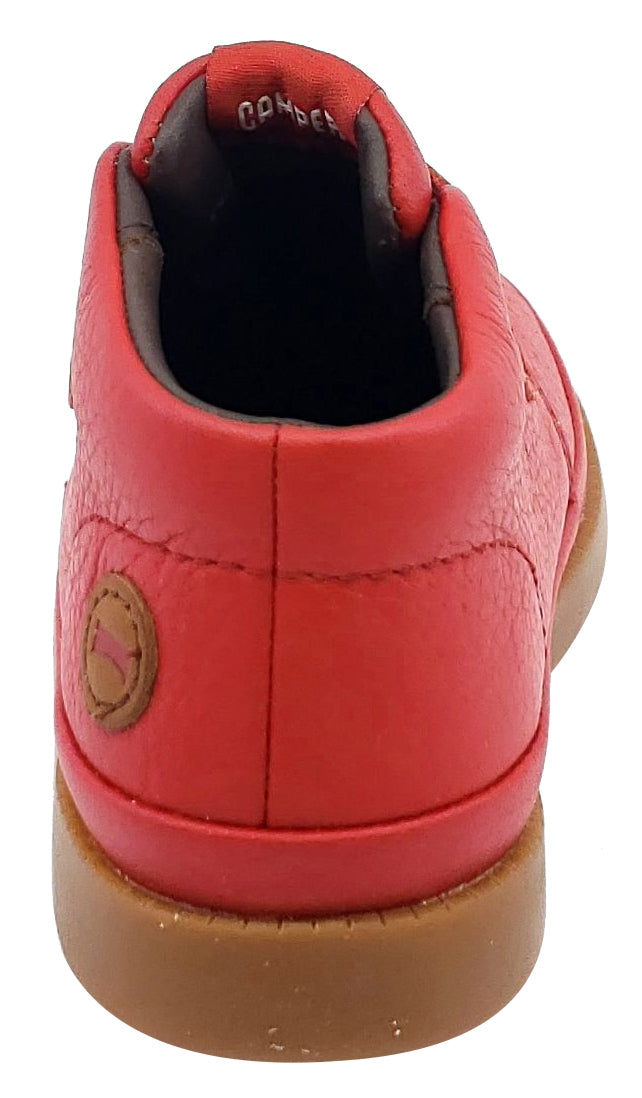 Boys & Girls Leather Hook & Loop Camper Boots - Rojo Miel Color - Comfortable & Durable for Outdoor Play, School & Everyday Wear