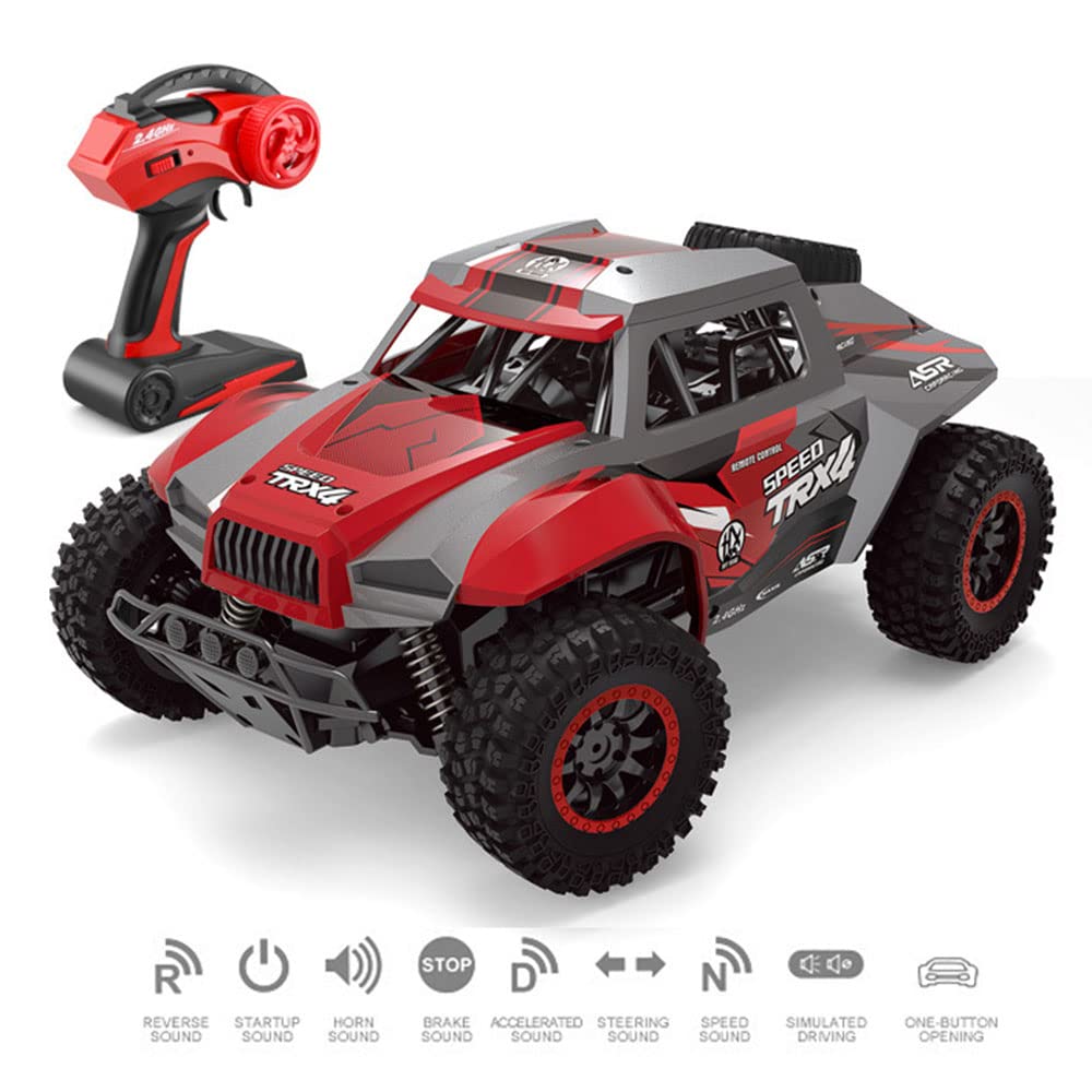 EQEEN 1/12 Scale High-Speed RC Car - 25+ km/h 2WD Off-Road Monster Truck, Remote Control Electric Racing Vehicle for Adults & Kids (Boys & Girls) - 20+ Min Playtime - Perfect for Backyard Racing, Off-Road Adventures & Hobby Grade Toy Enthusiasts