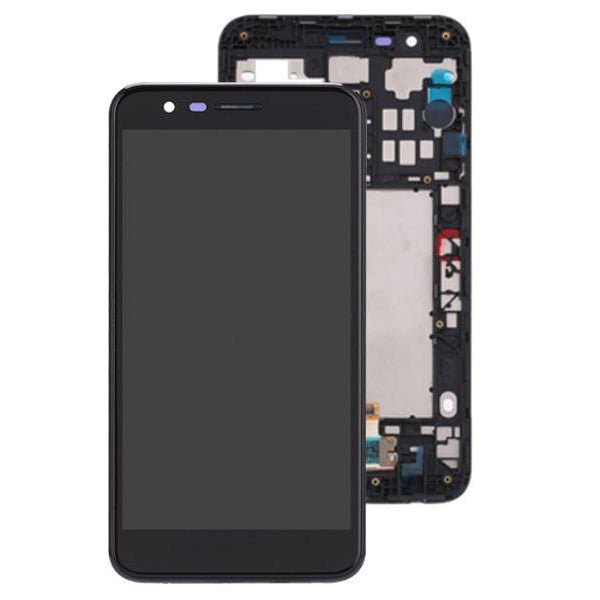 Original LG K20 Plus Screen Replacement - LCD Digitizer with Frame for LG K20 Plus (TP260/MP260/VS501) - Black - Cracked Phone Repair Solution for Home & Office Use