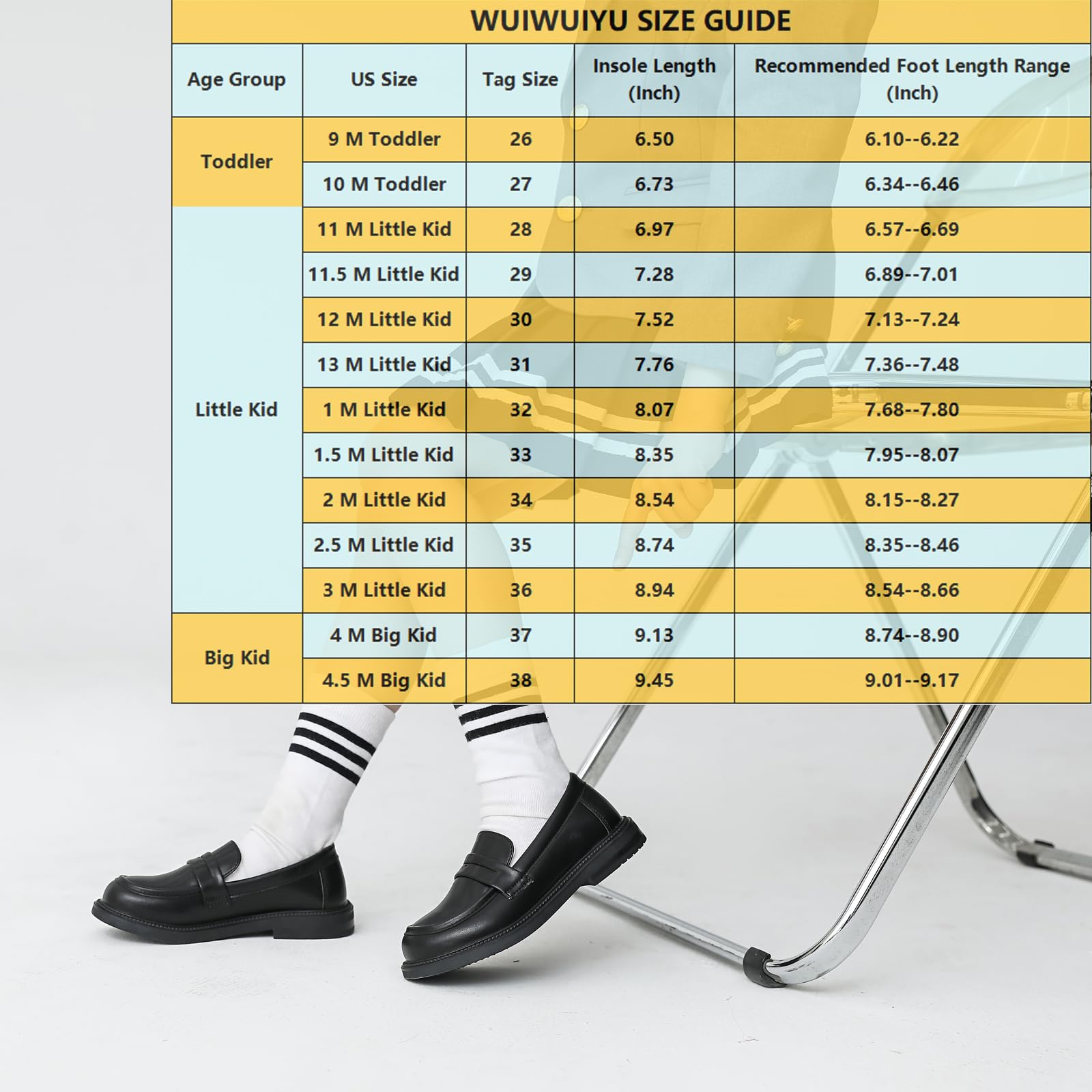 WUIWUIYU Boys & Girls Casual Slip-On Loafers - Round Toe Leather Dress Shoes for Church, School Uniform & Formal Occasions (Toddler/Little Kid/Big Kid) - Perfect for Weddings, Parties and Daily Wear