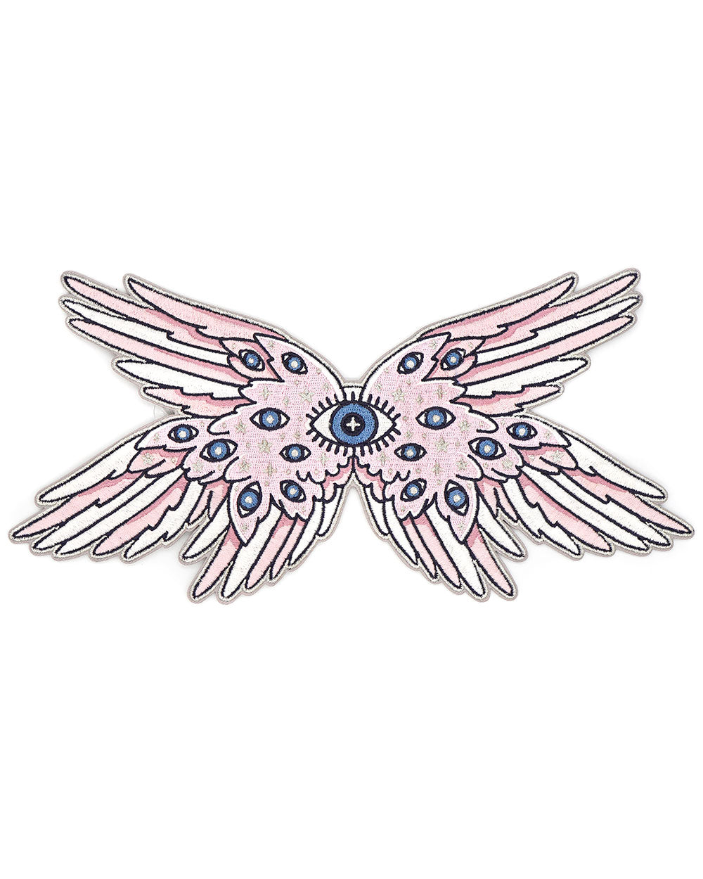 Biblically Accurate Angel Wings Large Back Patch - Embroidered Iron-On Applique for Jackets, Vests & Costumes - Perfect for Cosplay, Halloween & Religious Events