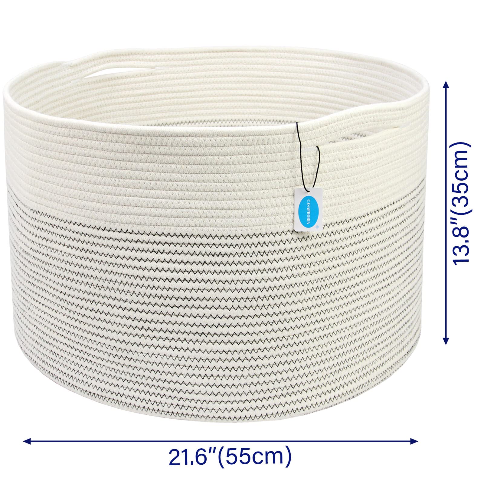 Casaphoria XXXLarge Cotton Rope Storage Basket - 21.7