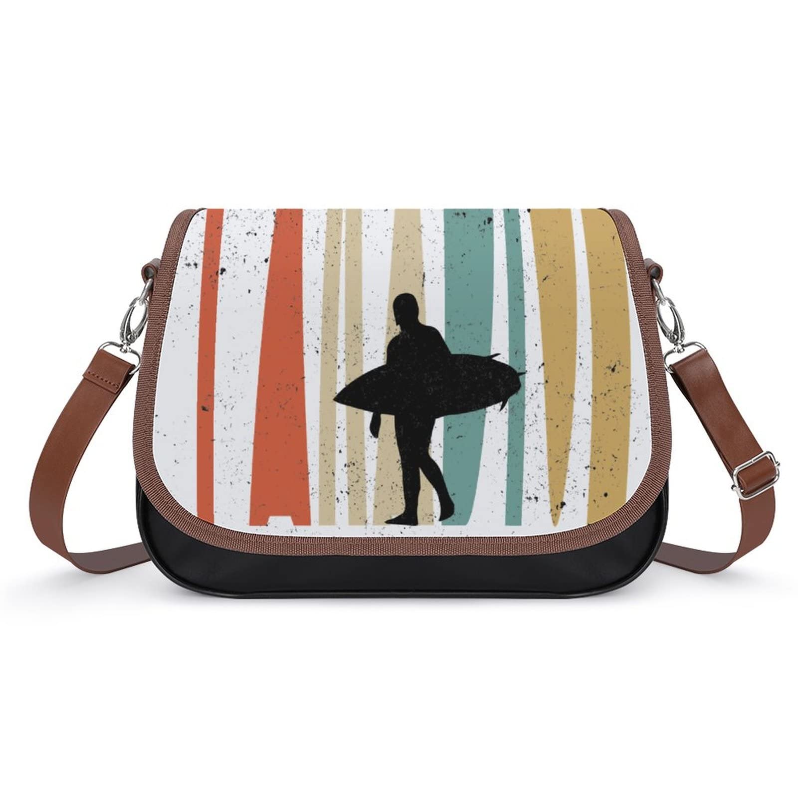 Stylish Women's Crossbody Bags - Genuine Leather Shoulder Satchels & Hobo Bags with Surf Paradise Design | Perfect for Travel, Shopping & Everyday Use