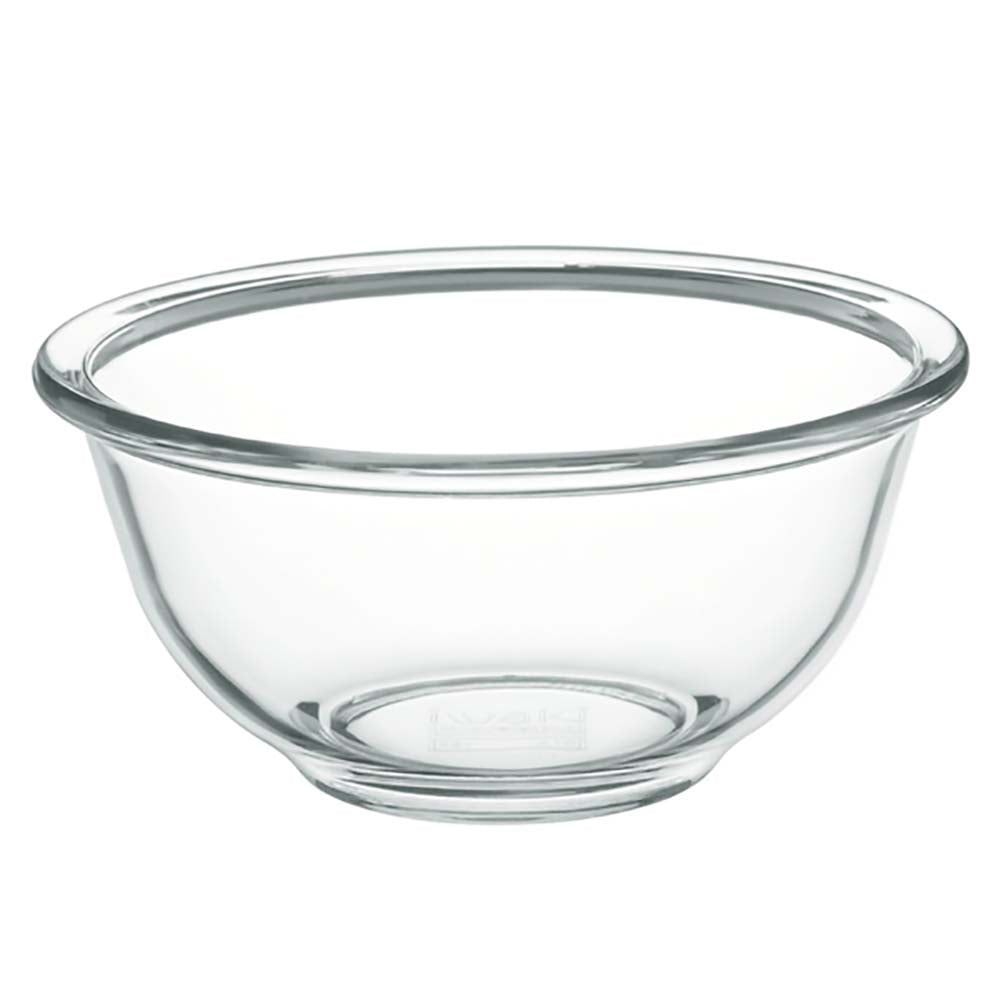 Iwaki Heat Resistant Glass Mixing Bowl - 4.5QT Tempered Borosilicate Glass Bowl for Baking, Cooking & Food Storage - Microwave, Oven & Freezer Safe - Perfect for Meal Prep, Mixing Dough & Serving Dishes