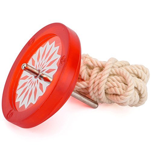 Japanese Traditional Koma Spinning Top Toy - HBARI RED Color - Fun Educational Game for Kids & Collectors | Perfect for Playtime, Cultural Learning & Gift Giving